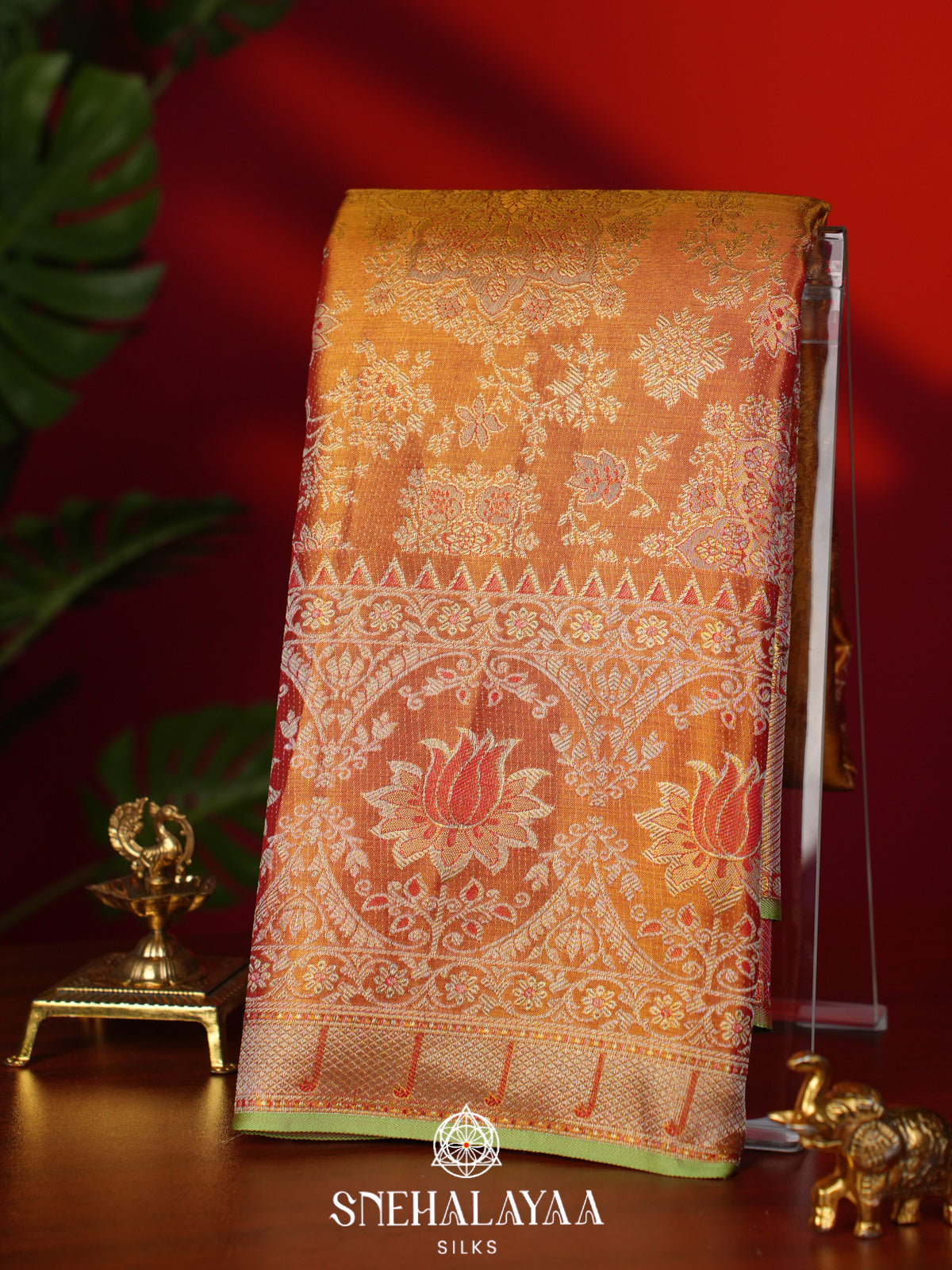 Golden Tissue Kanjivaram Silk Saree