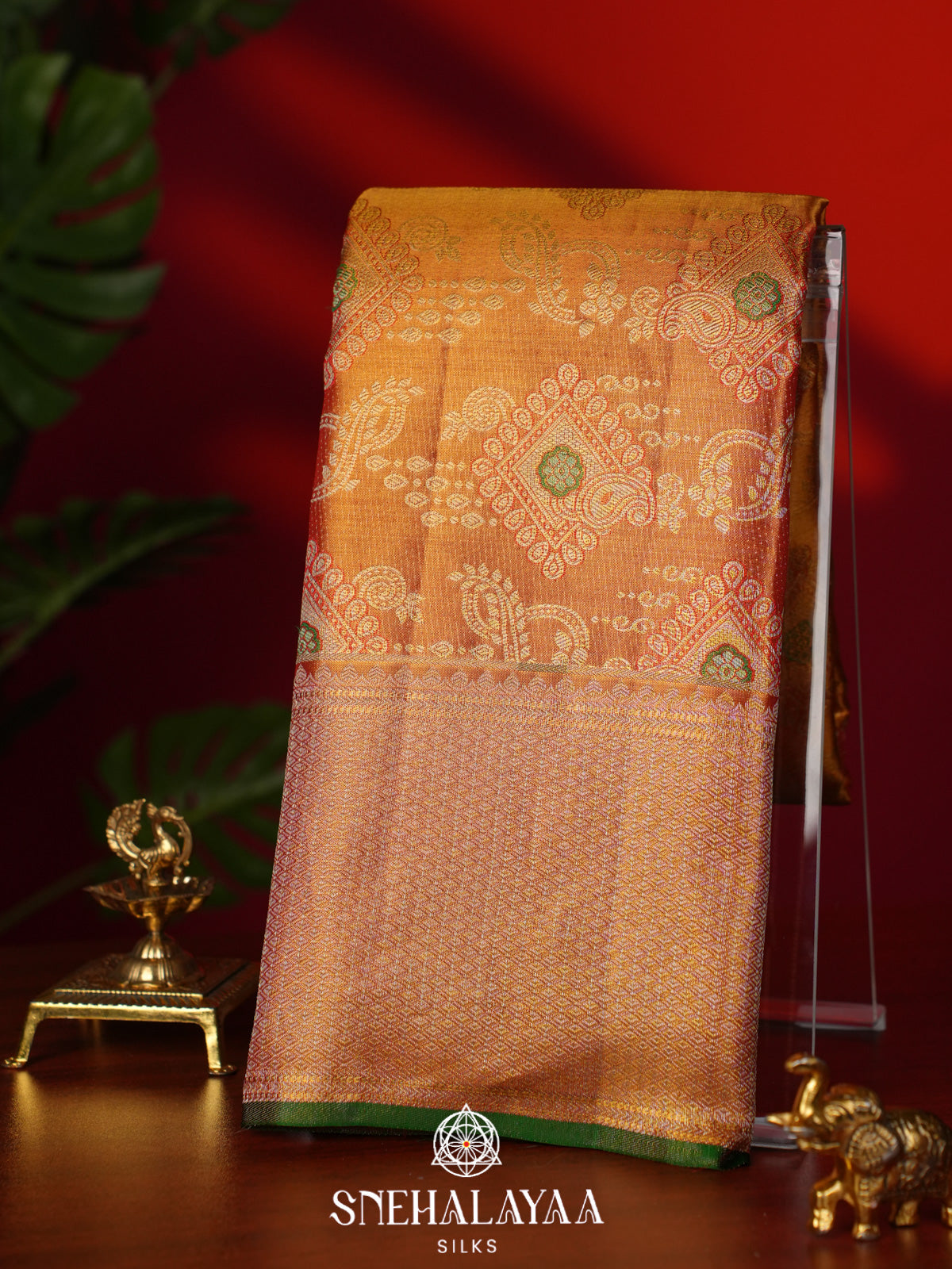 Golden Tissue Kanjivaram Silk Saree