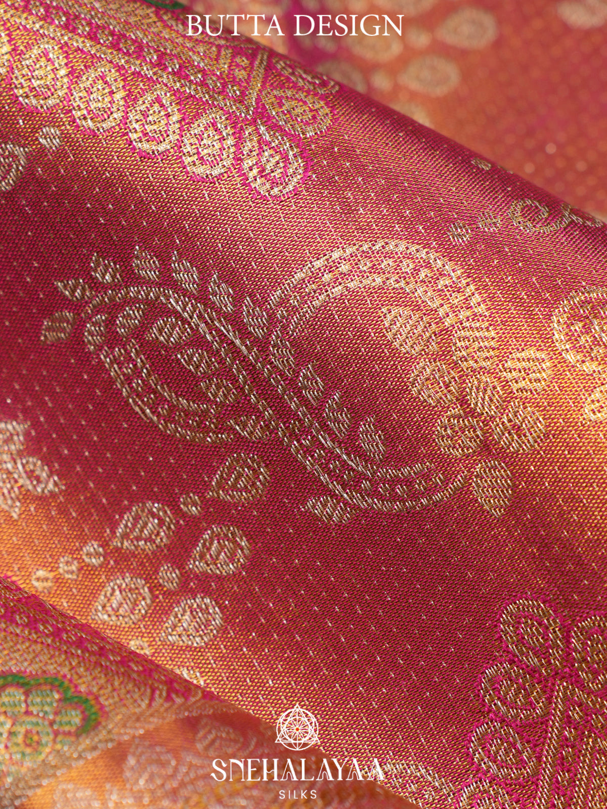 Rose Pink Tissue Kanjivaram Silk Saree