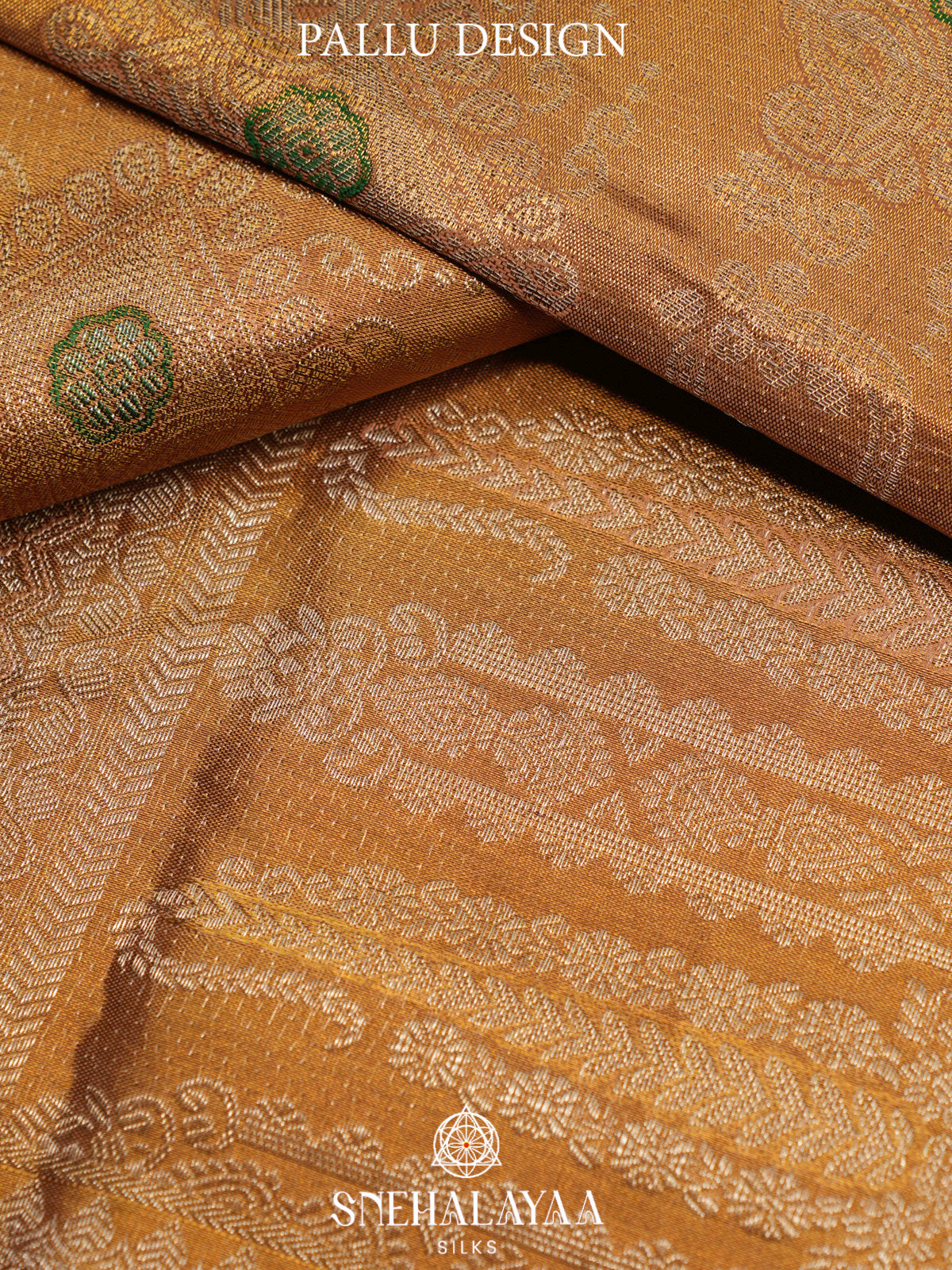 Golden Tissue Kanjivaram Silk Saree