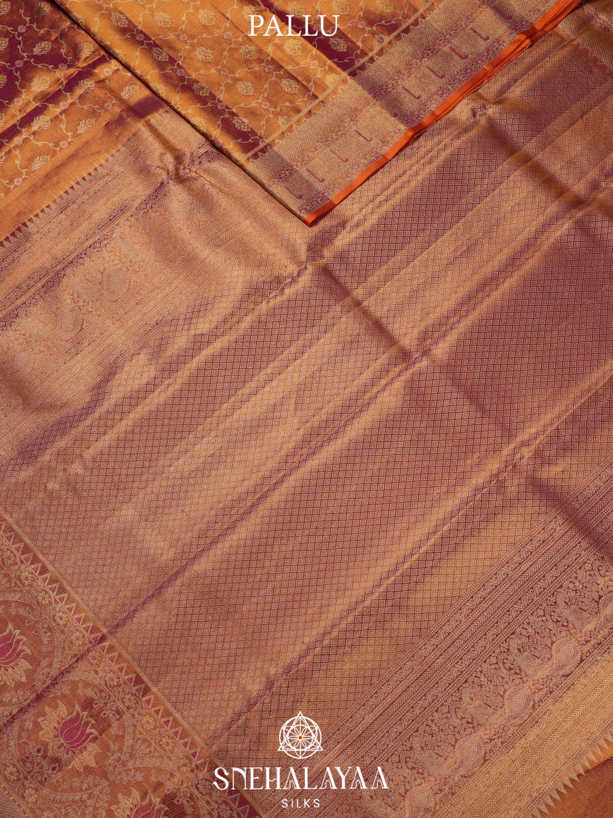 Rose Pink Tissue Kanjivaram Silk Saree