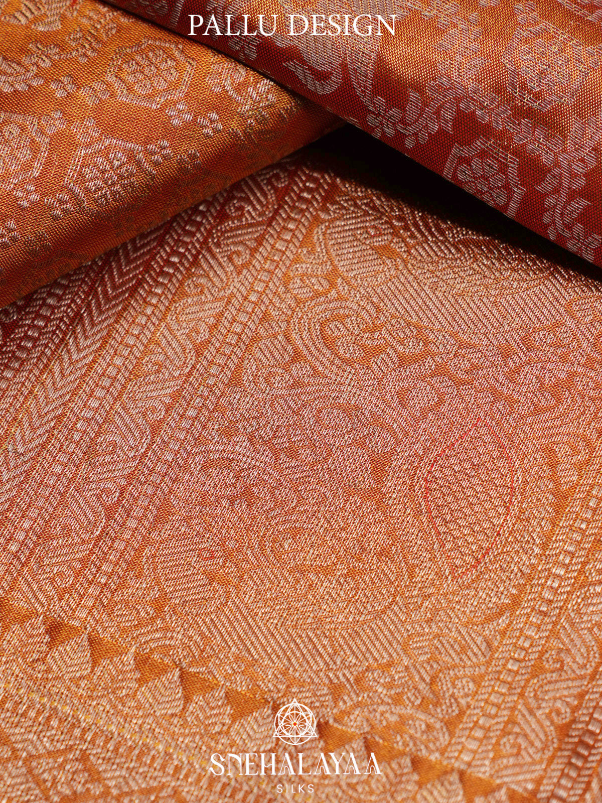 Peach Kanjivaram Silk Saree