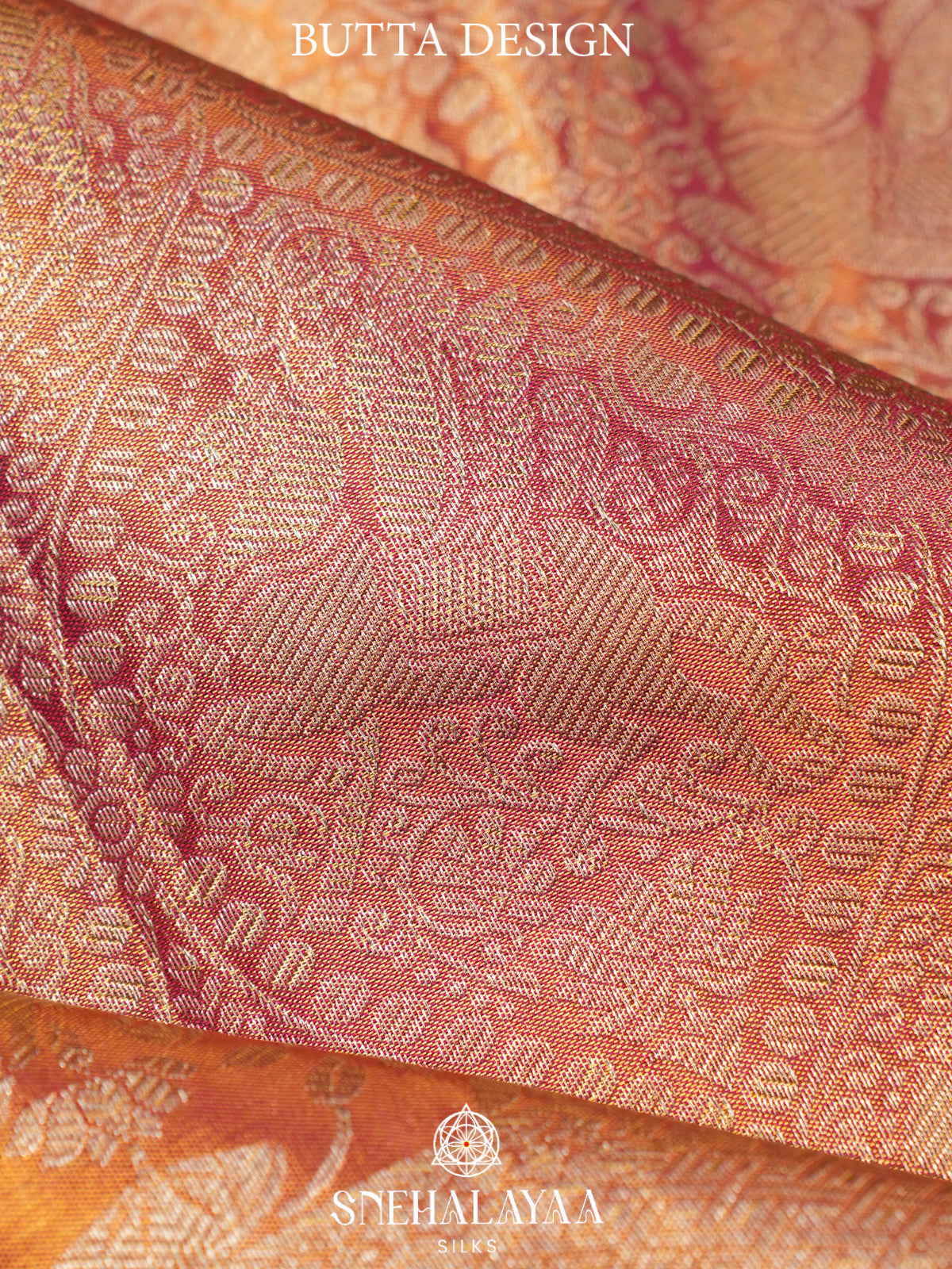 Peach Kanjivaram Silk Saree