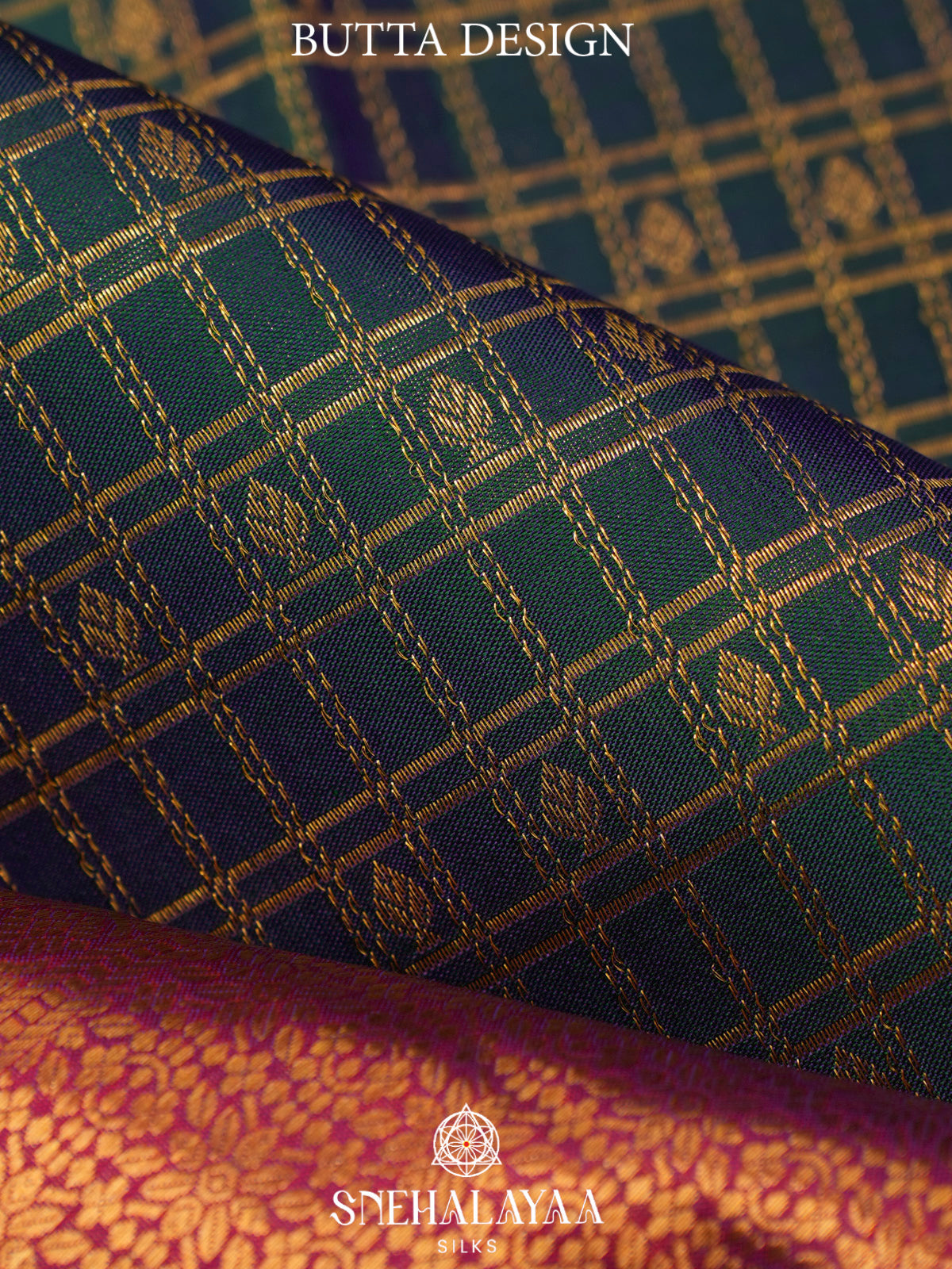Forest Green Kanjivaram Silk Saree