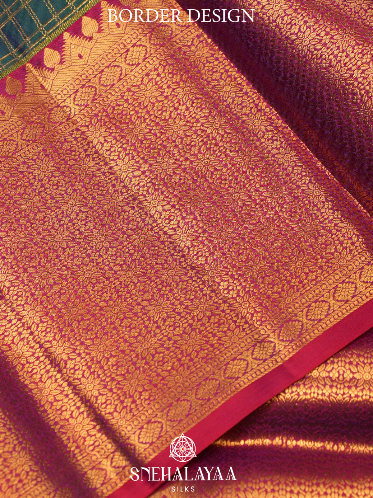 Forest Green Kanjivaram Silk Saree