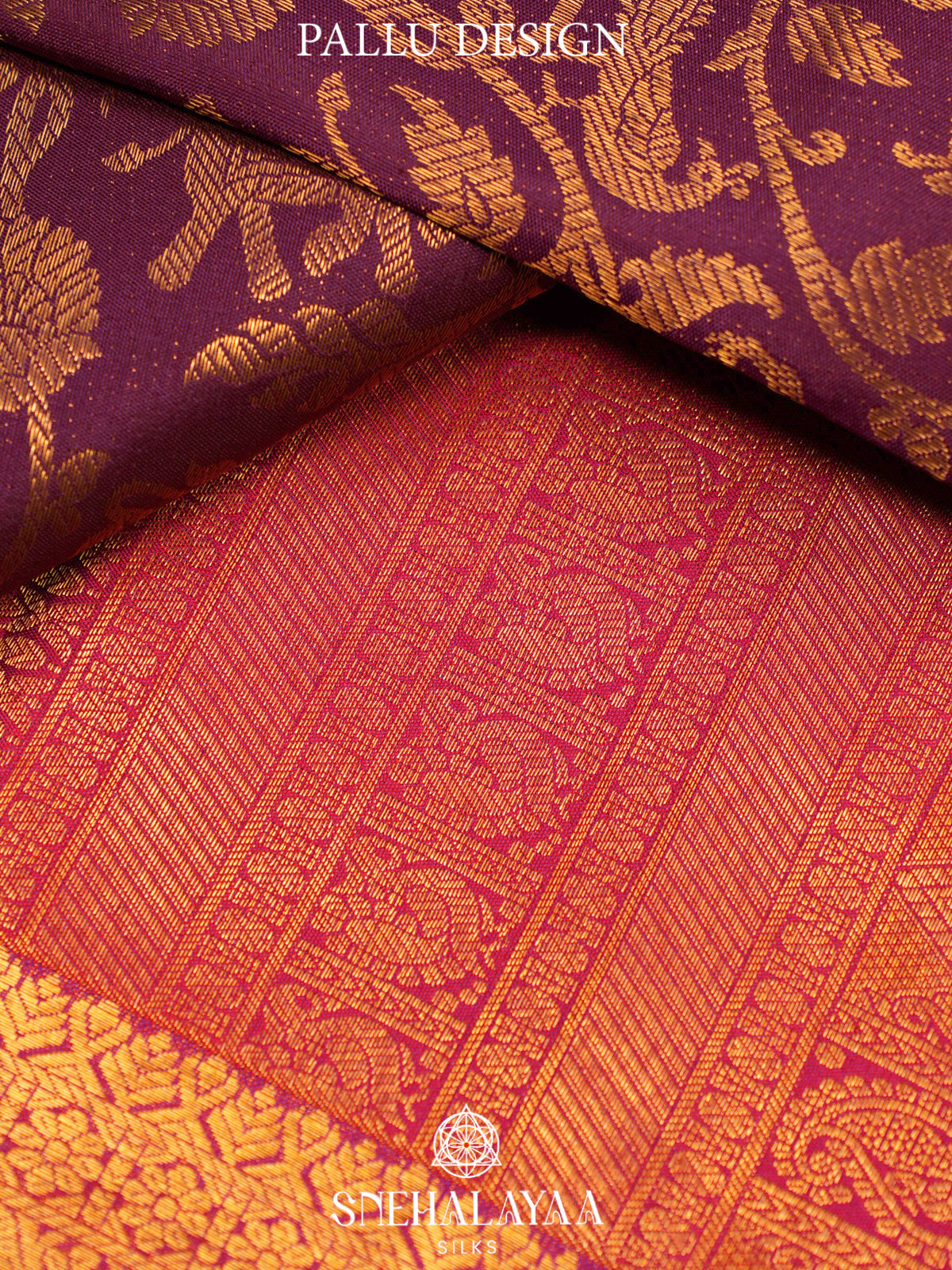 Wine Kanjivaram Silk Saree