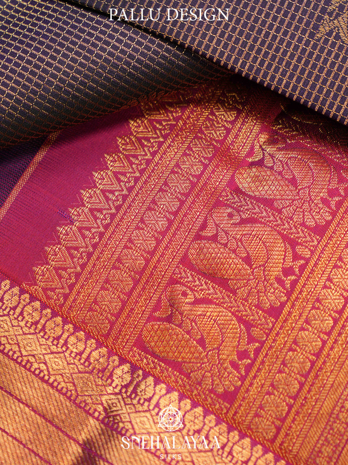 Purple Kanjivaram Silk Saree