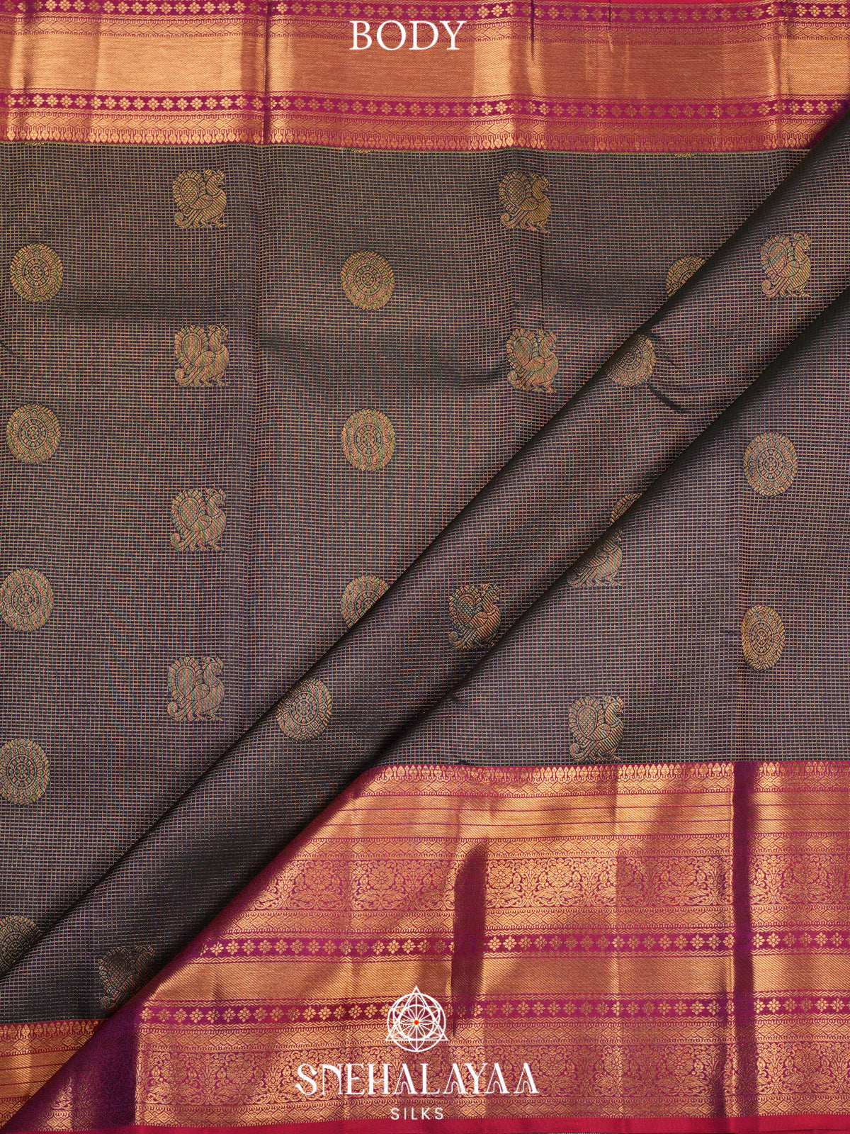 Purple Kanjivaram Silk Saree