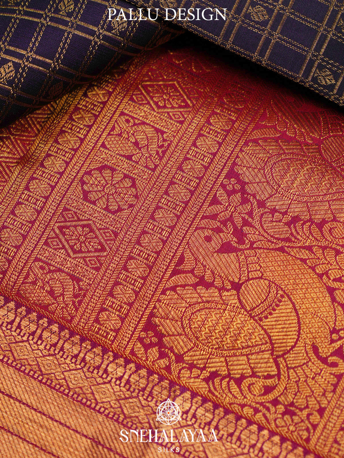 Purple Kanjivaram Silk Saree