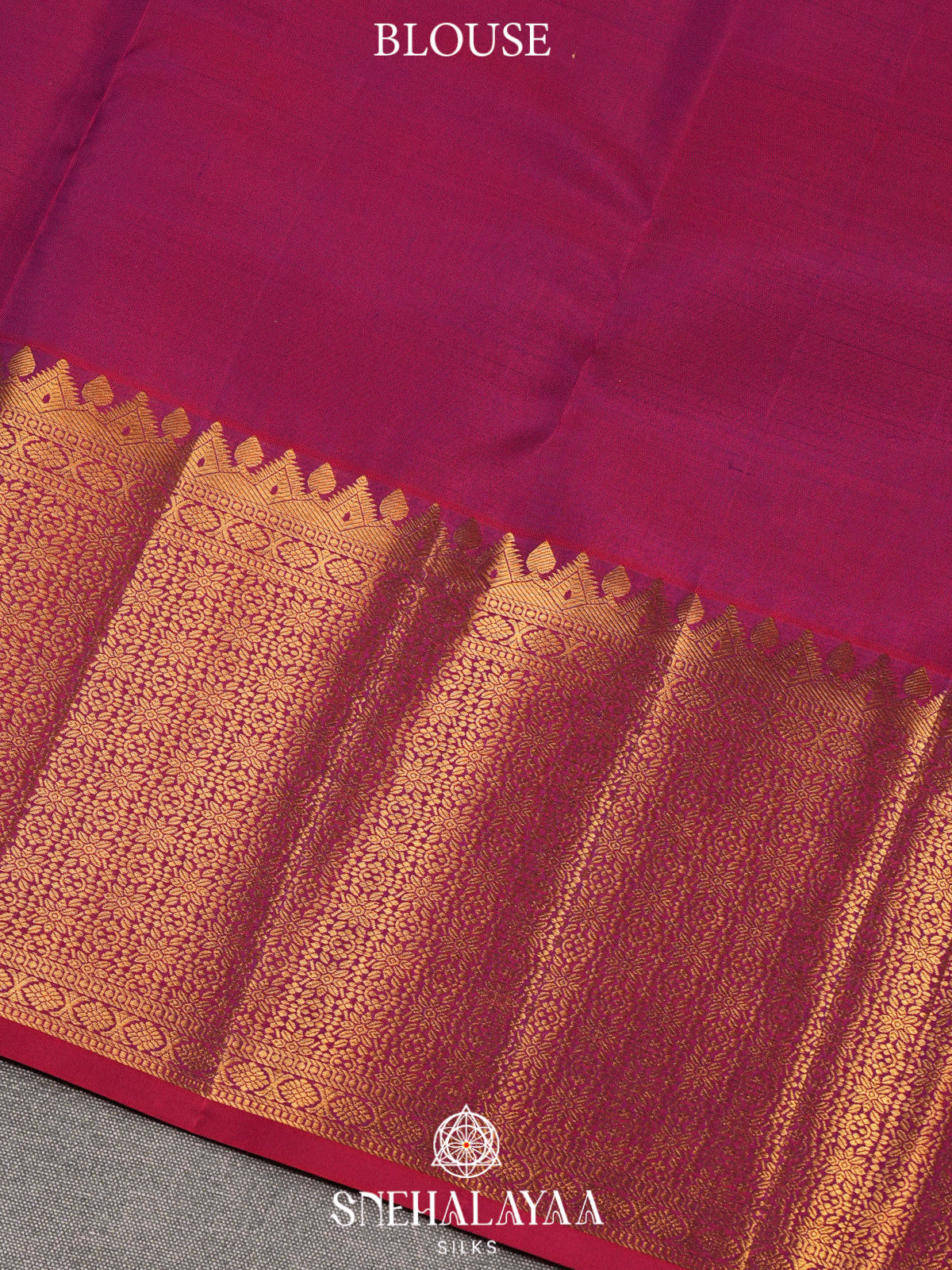 Peacock Blue Kanjivaram Silk Saree