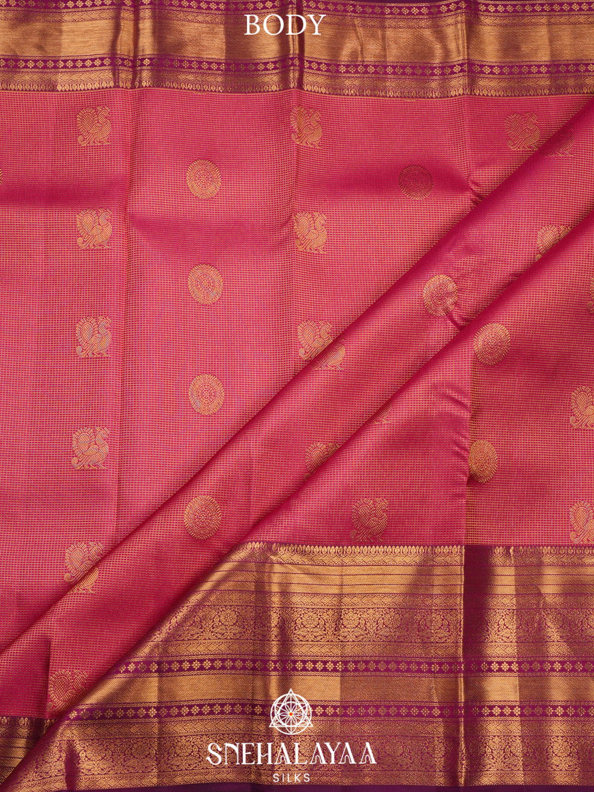 Pink Kanjivaram Silk Saree