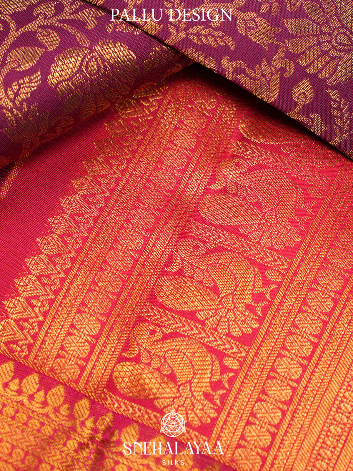 Maroon Kanjivaram Silk Saree