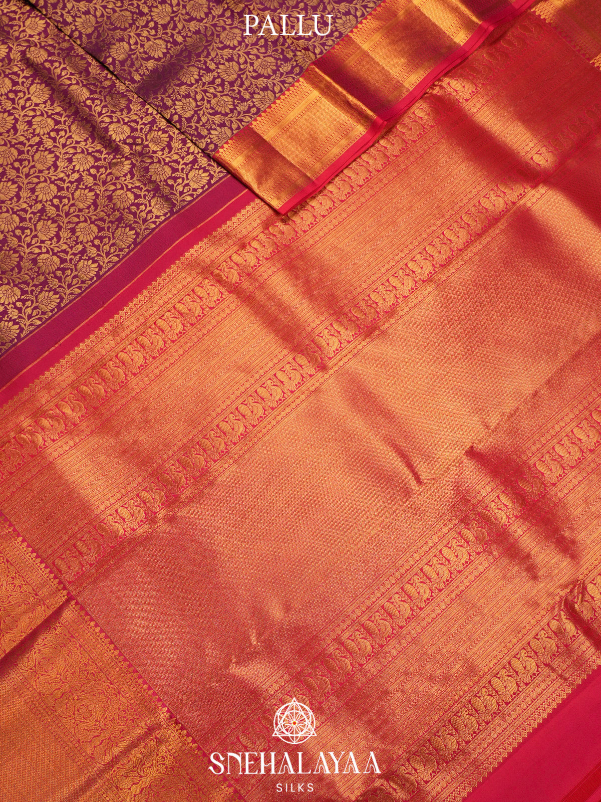 Maroon Kanjivaram Silk Saree
