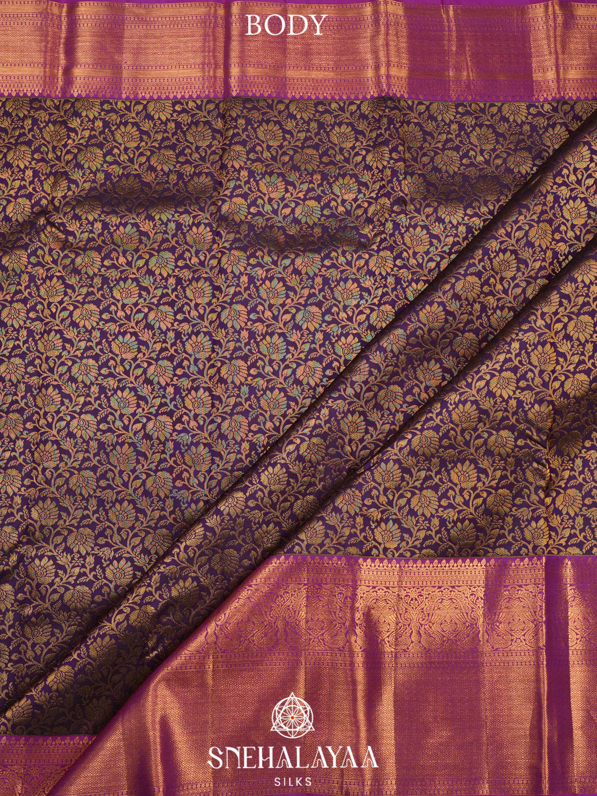 Burgundy Kanjivaram Silk Saree