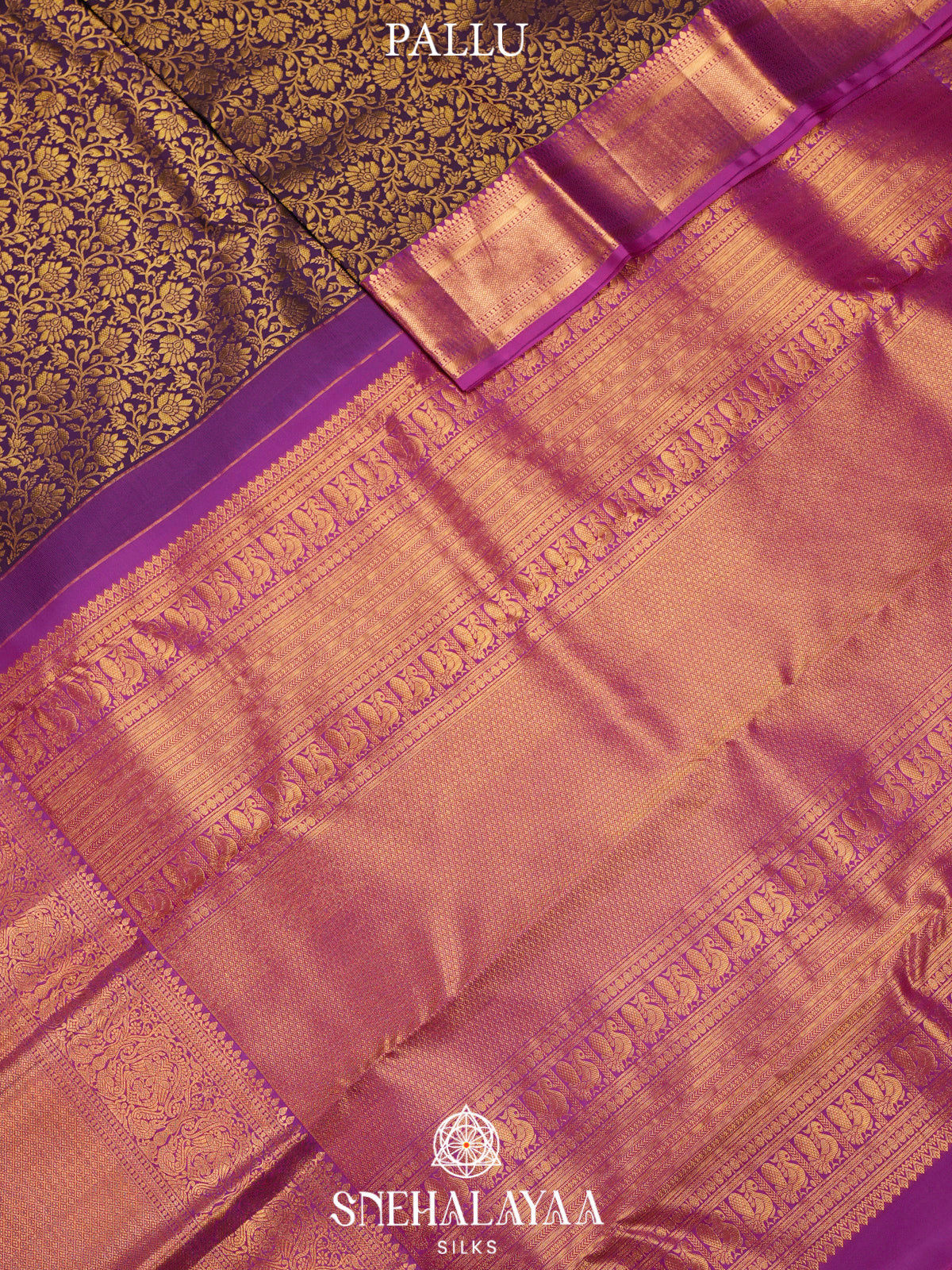 Burgundy Kanjivaram Silk Saree