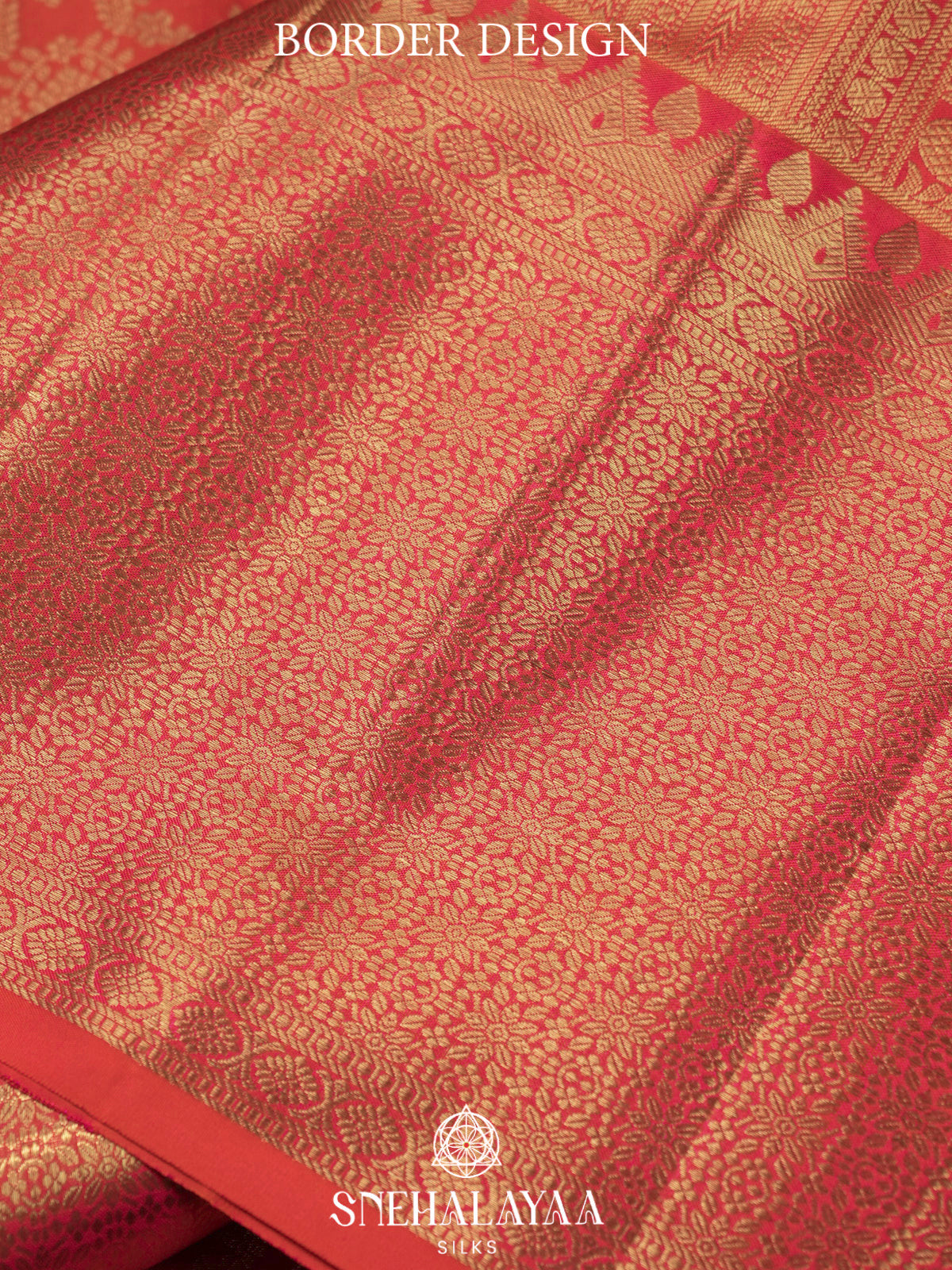 Orange Kanjivaram Silk Saree