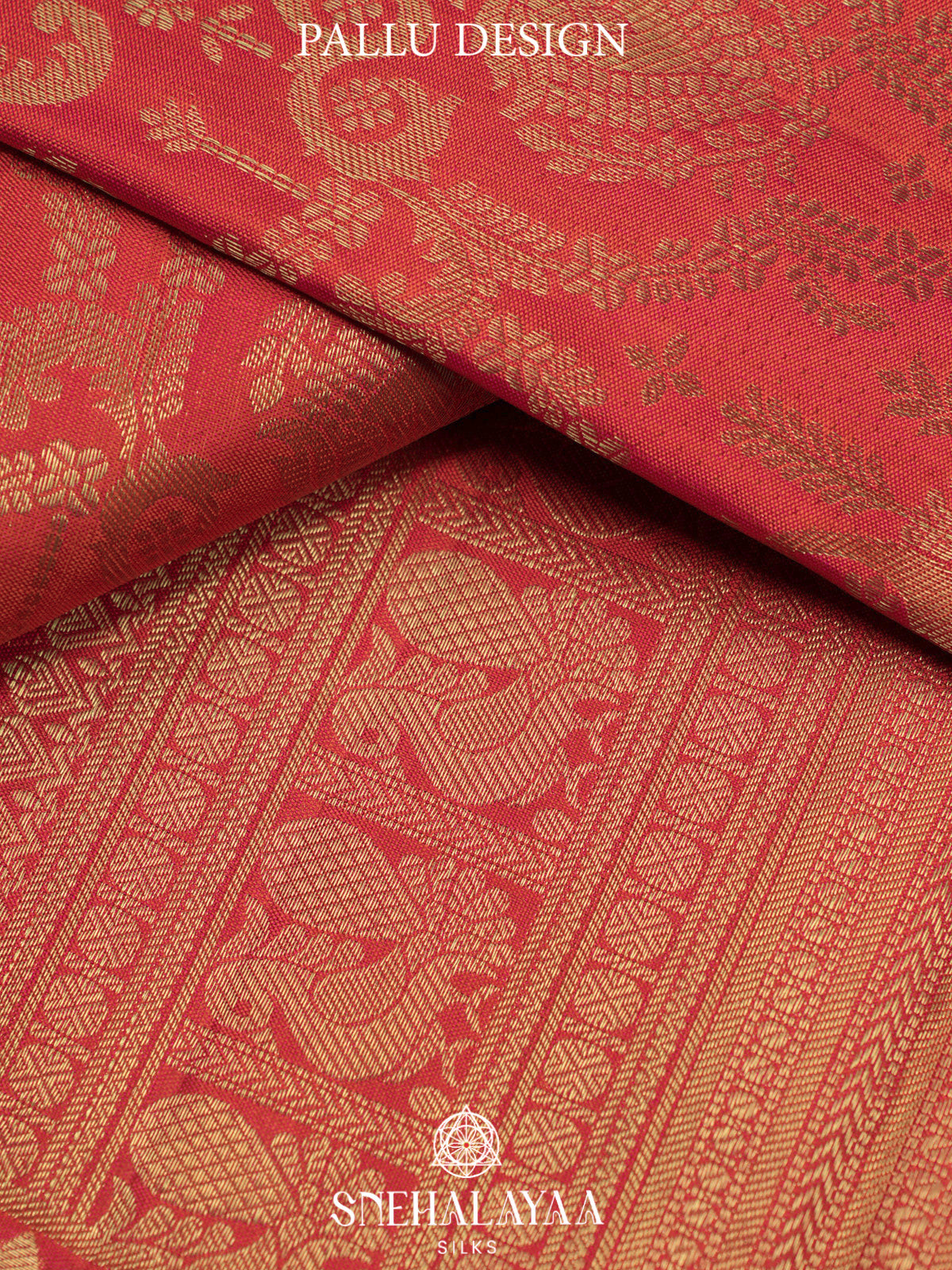 Orange Kanjivaram Silk Saree