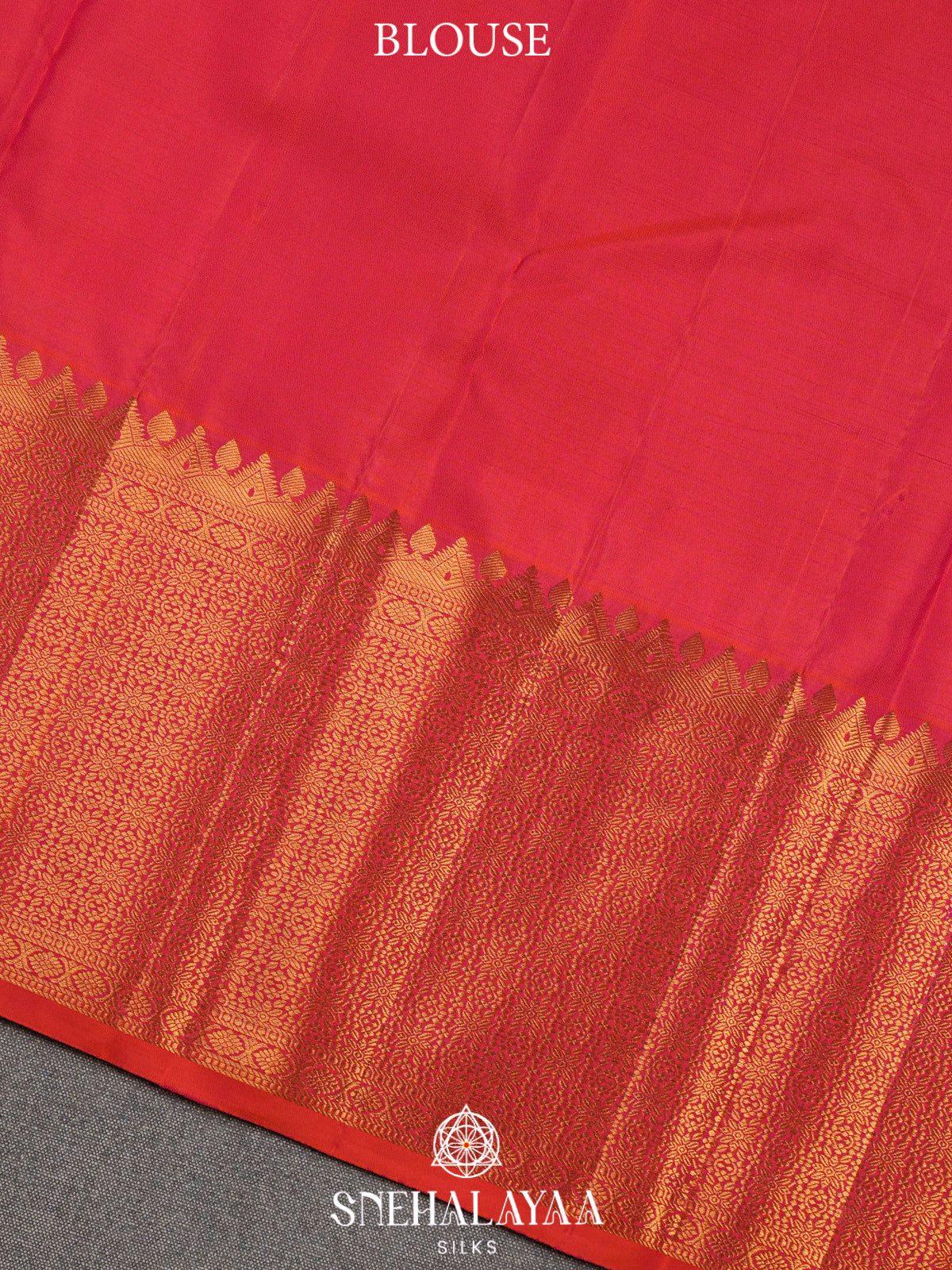 Orange Kanjivaram Silk Saree