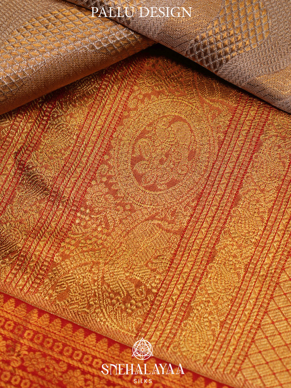 Gold Kanjivaram Silk Saree