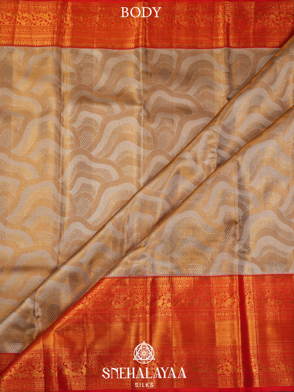 Gold Kanjivaram Silk Saree