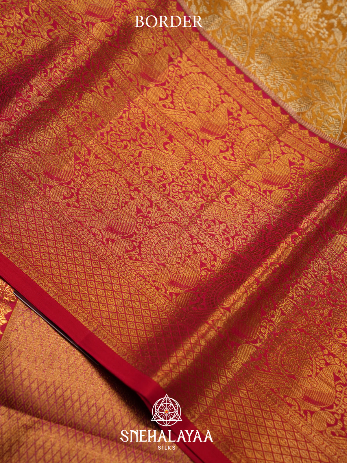 Yellow Kanjivaram Silk Saree