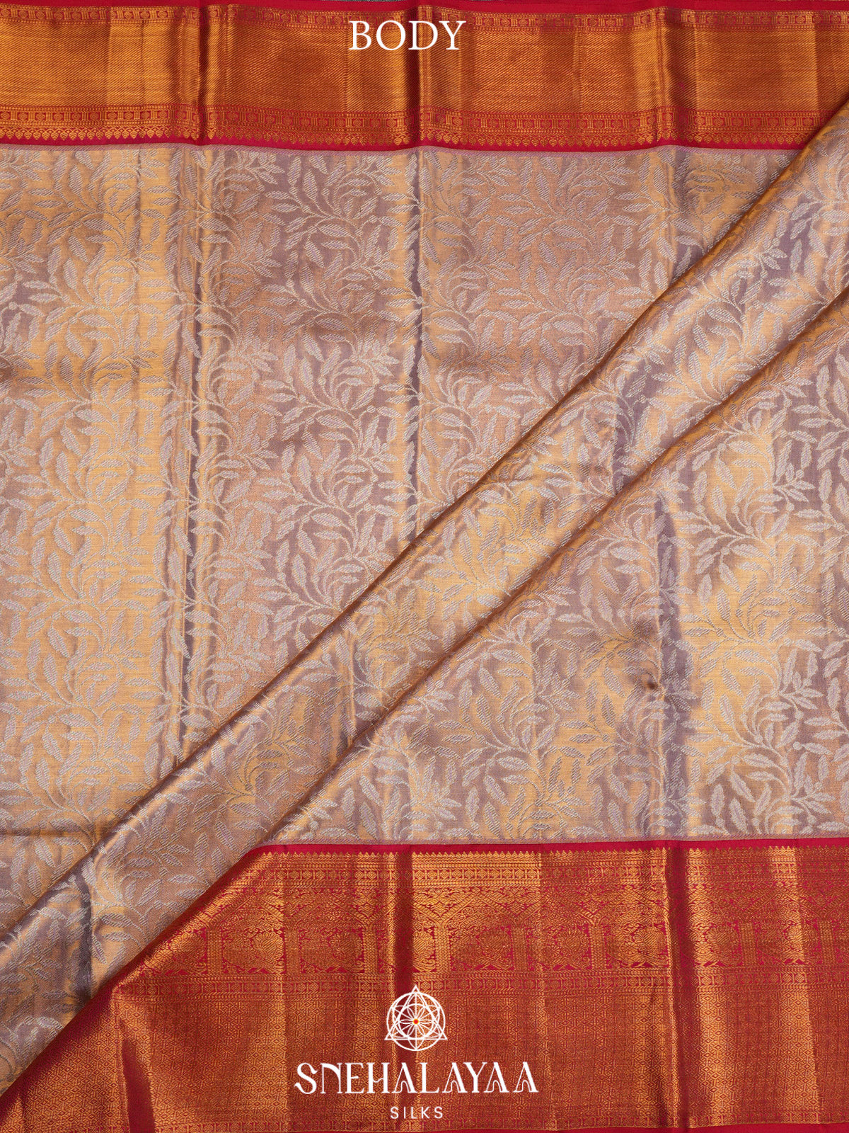 Bronze Kanjivaram Silk Saree