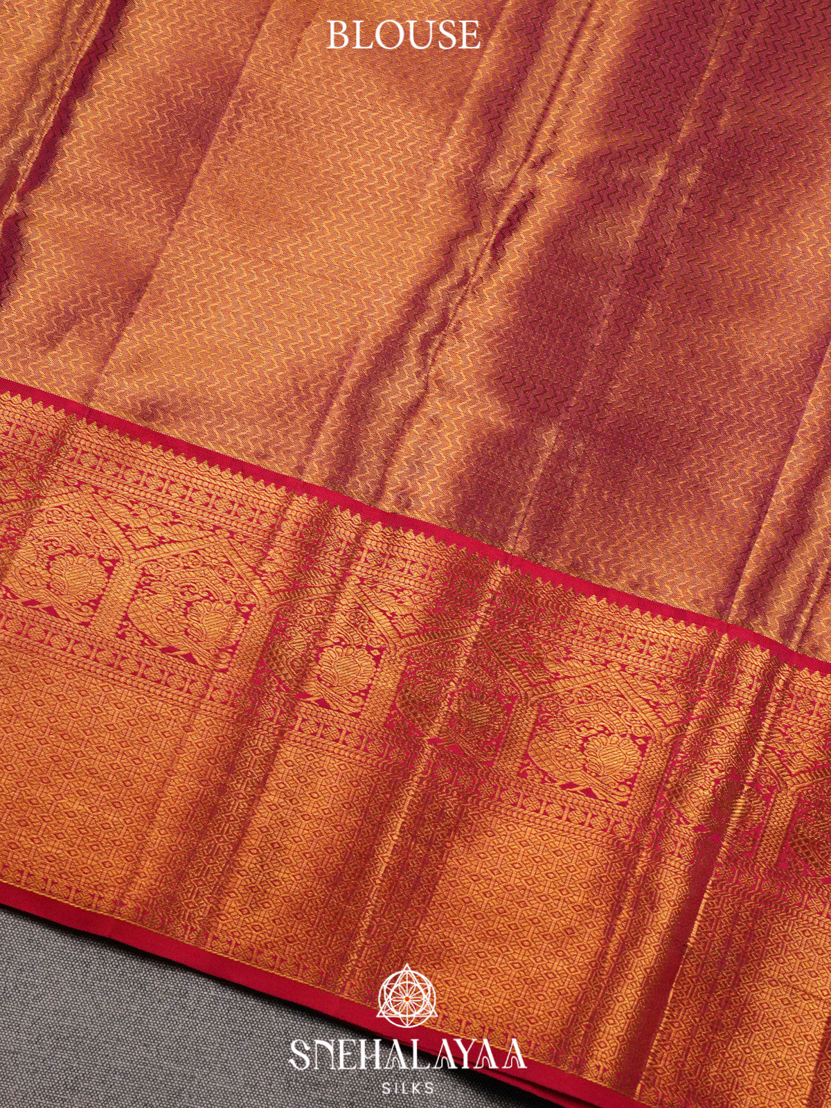 Bronze Kanjivaram Silk Saree