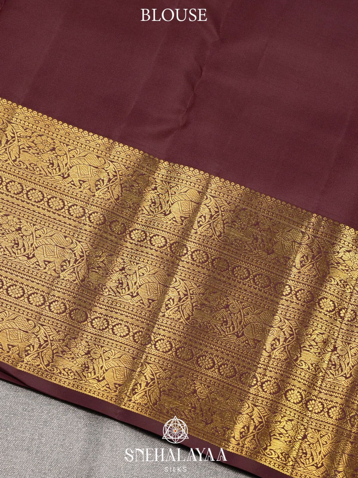 Rust Orange Kanjivaram Silk Saree