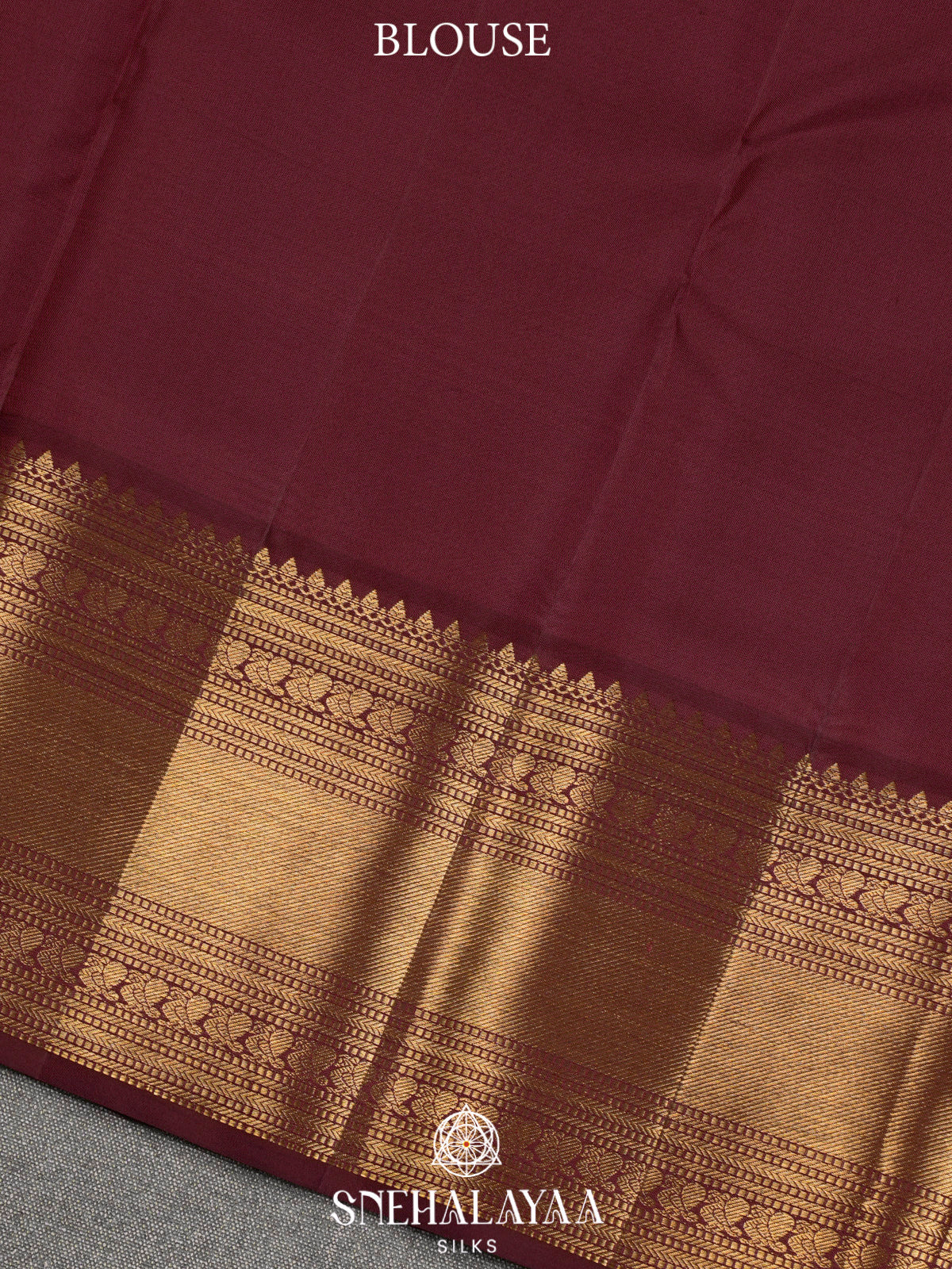 Golden Kanjivaram Silk Saree