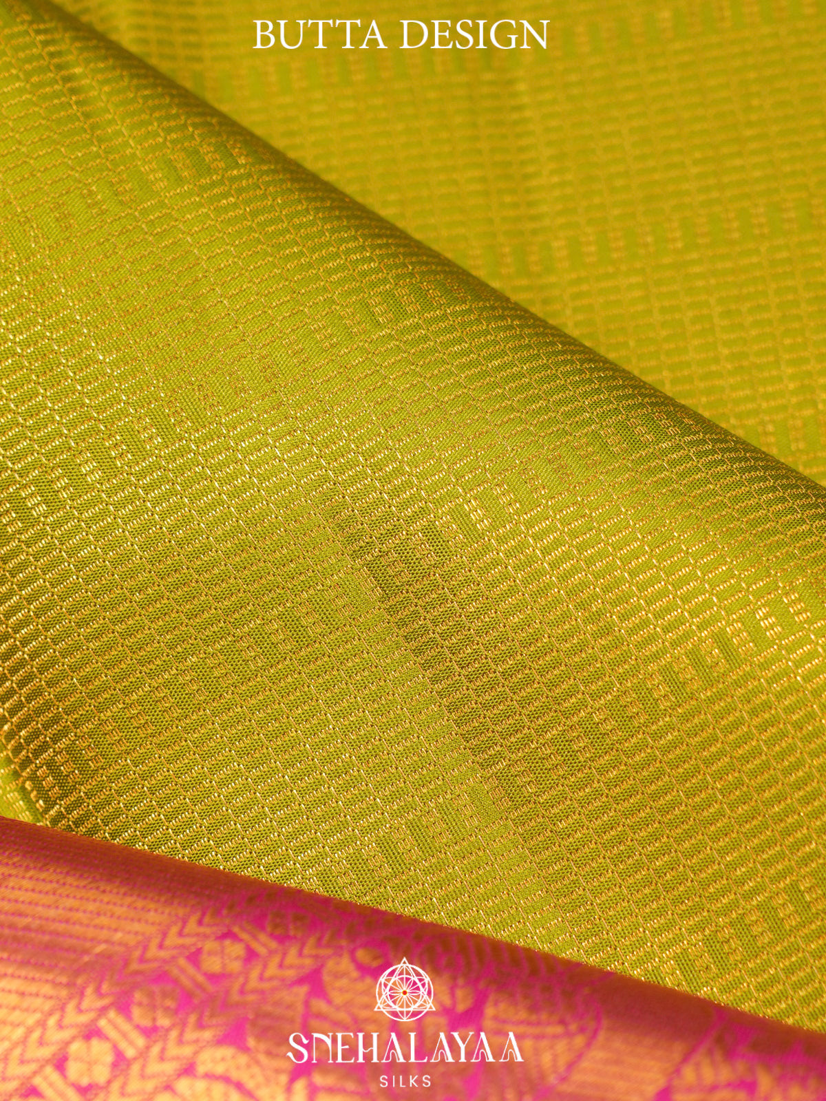 Chartreuse Green Kanjivaram Silk Saree