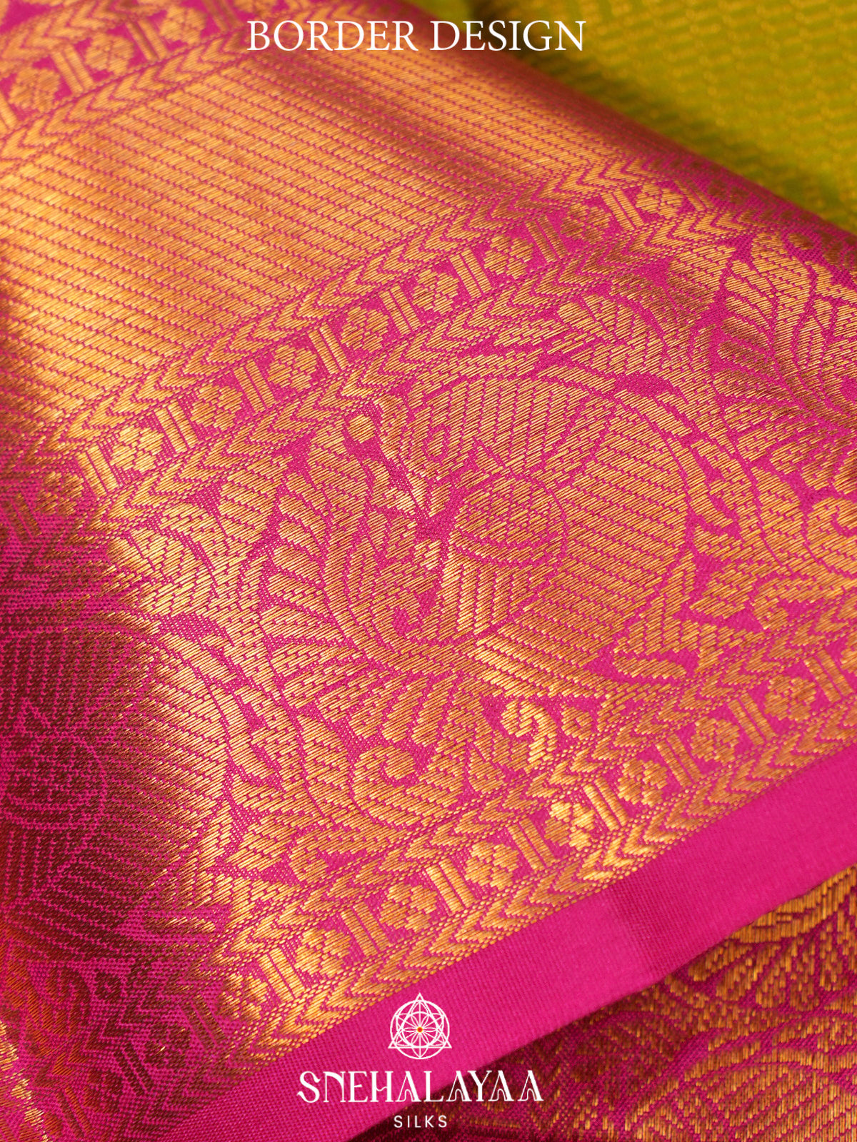 Chartreuse Green Kanjivaram Silk Saree