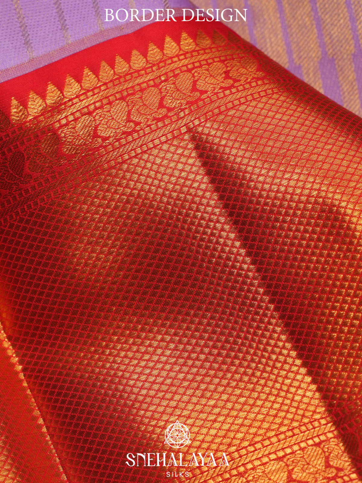 Lilac Kanjivaram Silk Saree