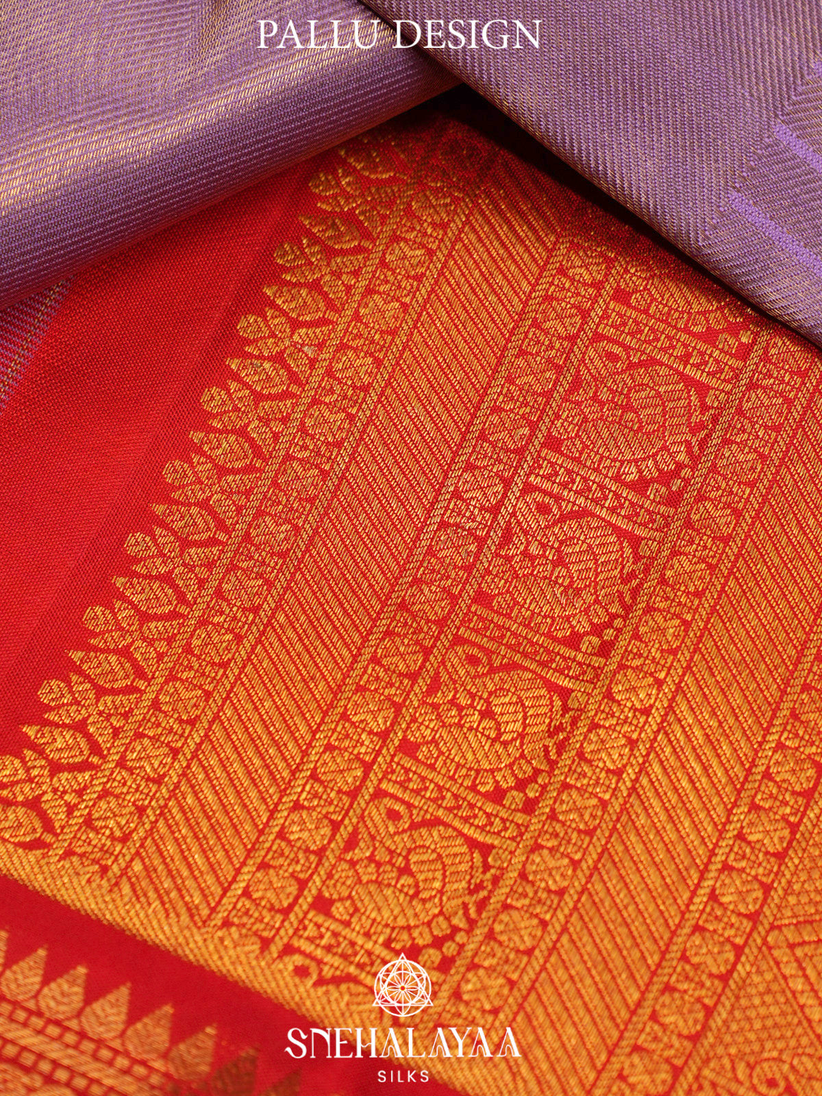 Lilac Kanjivaram Silk Saree