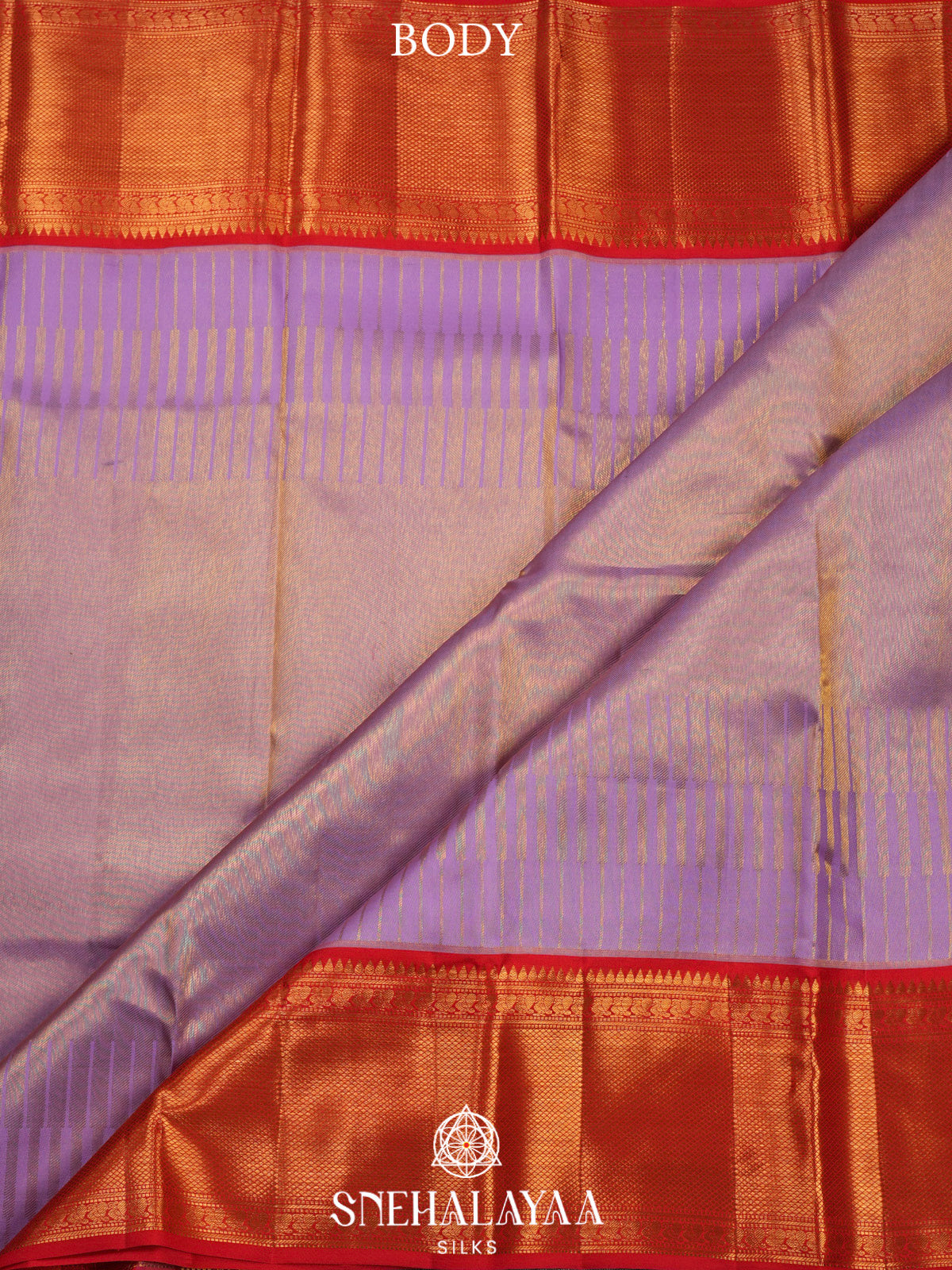 Lilac Kanjivaram Silk Saree