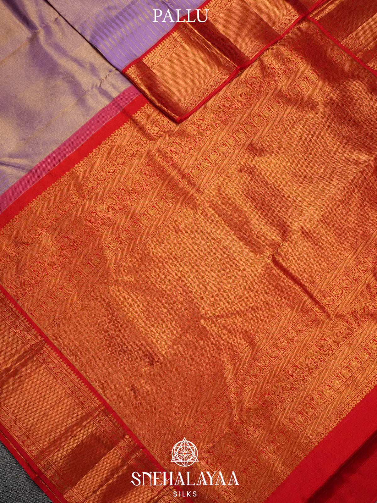 Lilac Kanjivaram Silk Saree