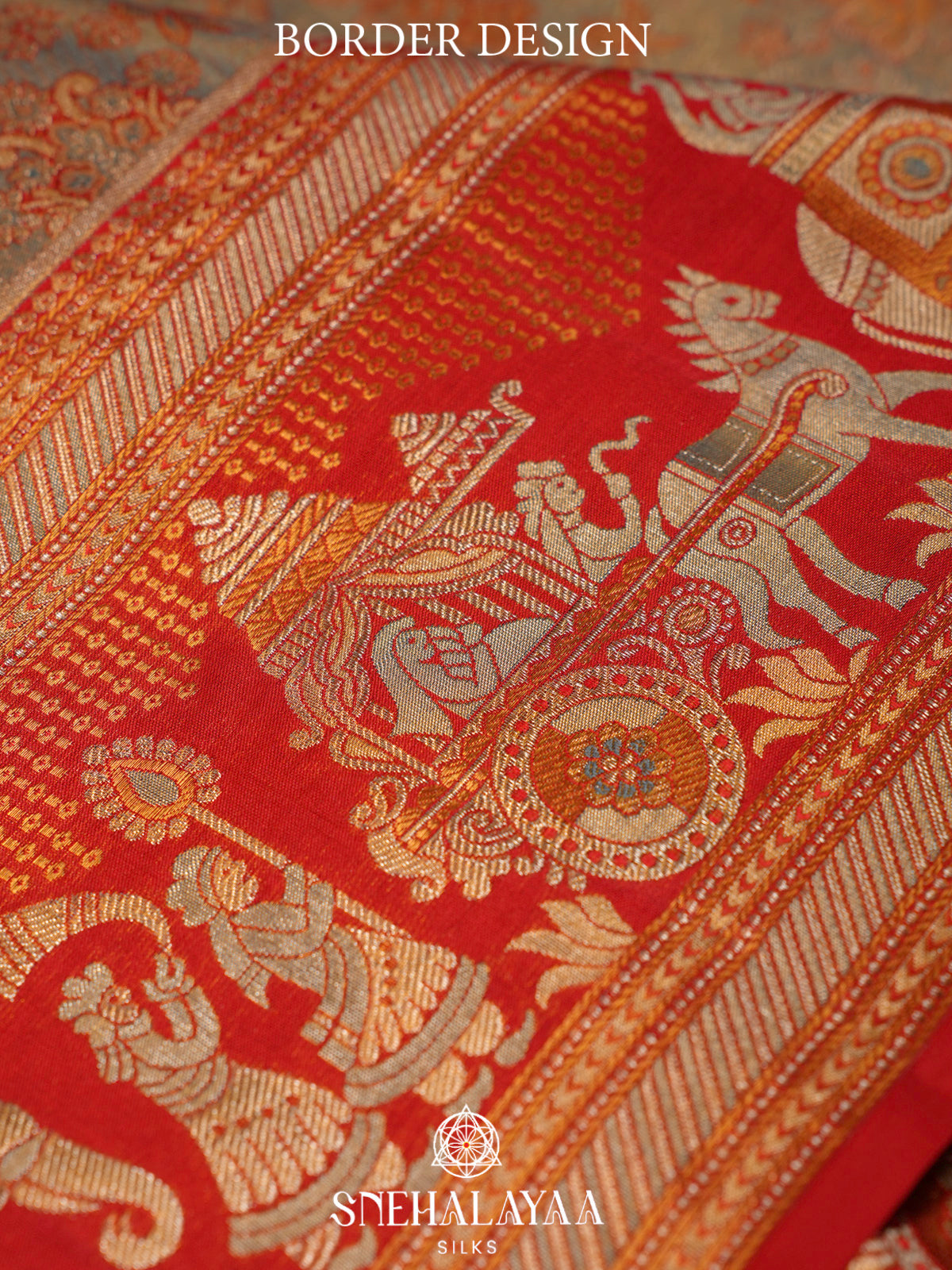Olive Green Kanjivaram Silk Saree