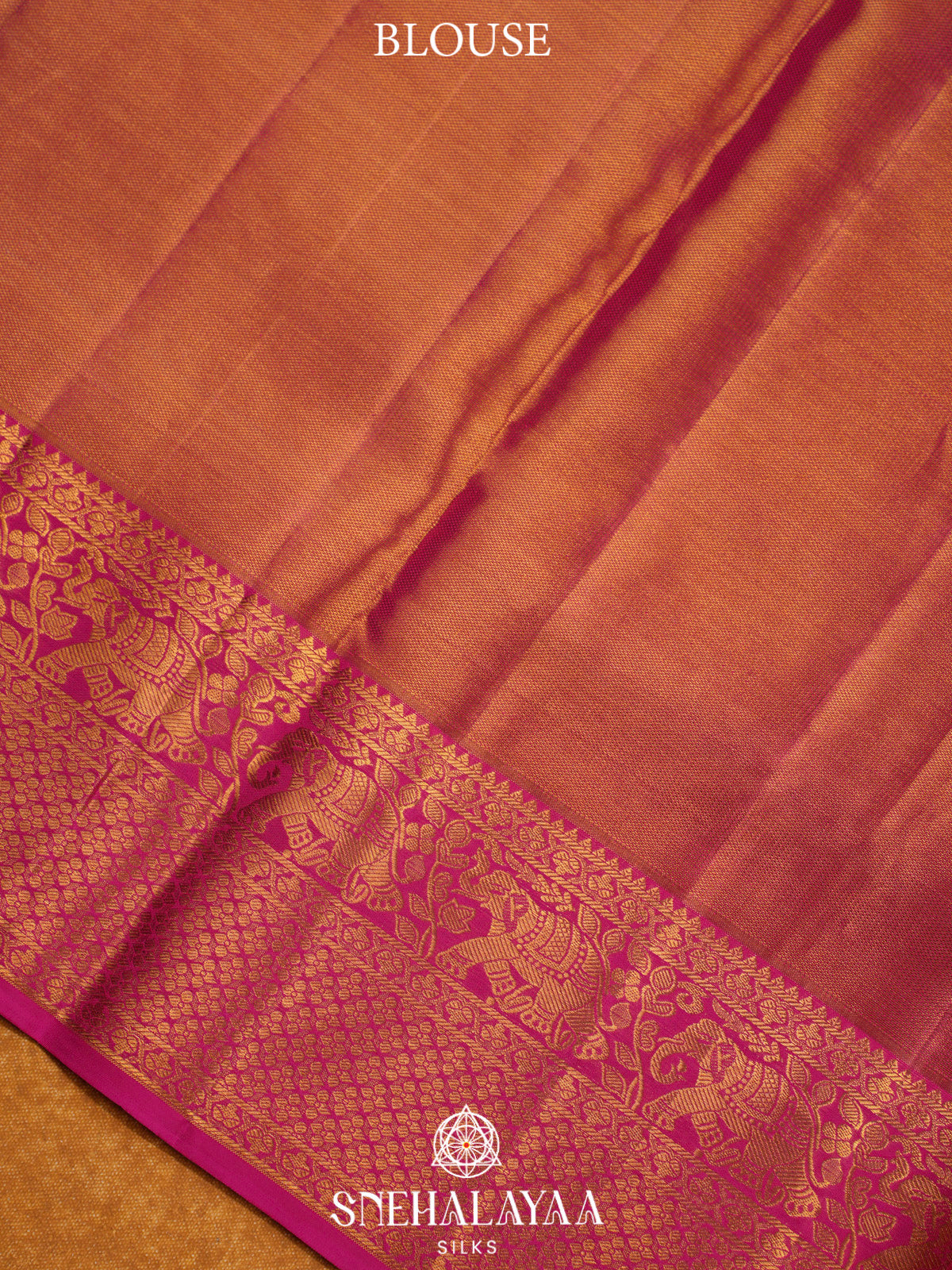 Golden Yellow Kanjivaram Silk Saree
