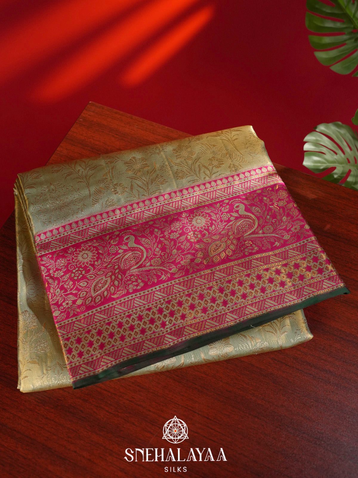 Pale Green Kanjivaram Silk Saree