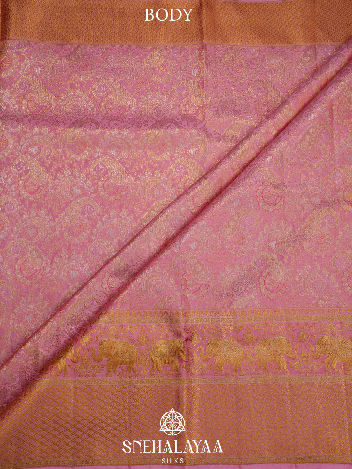 Pink Kanjivaram Silk Saree