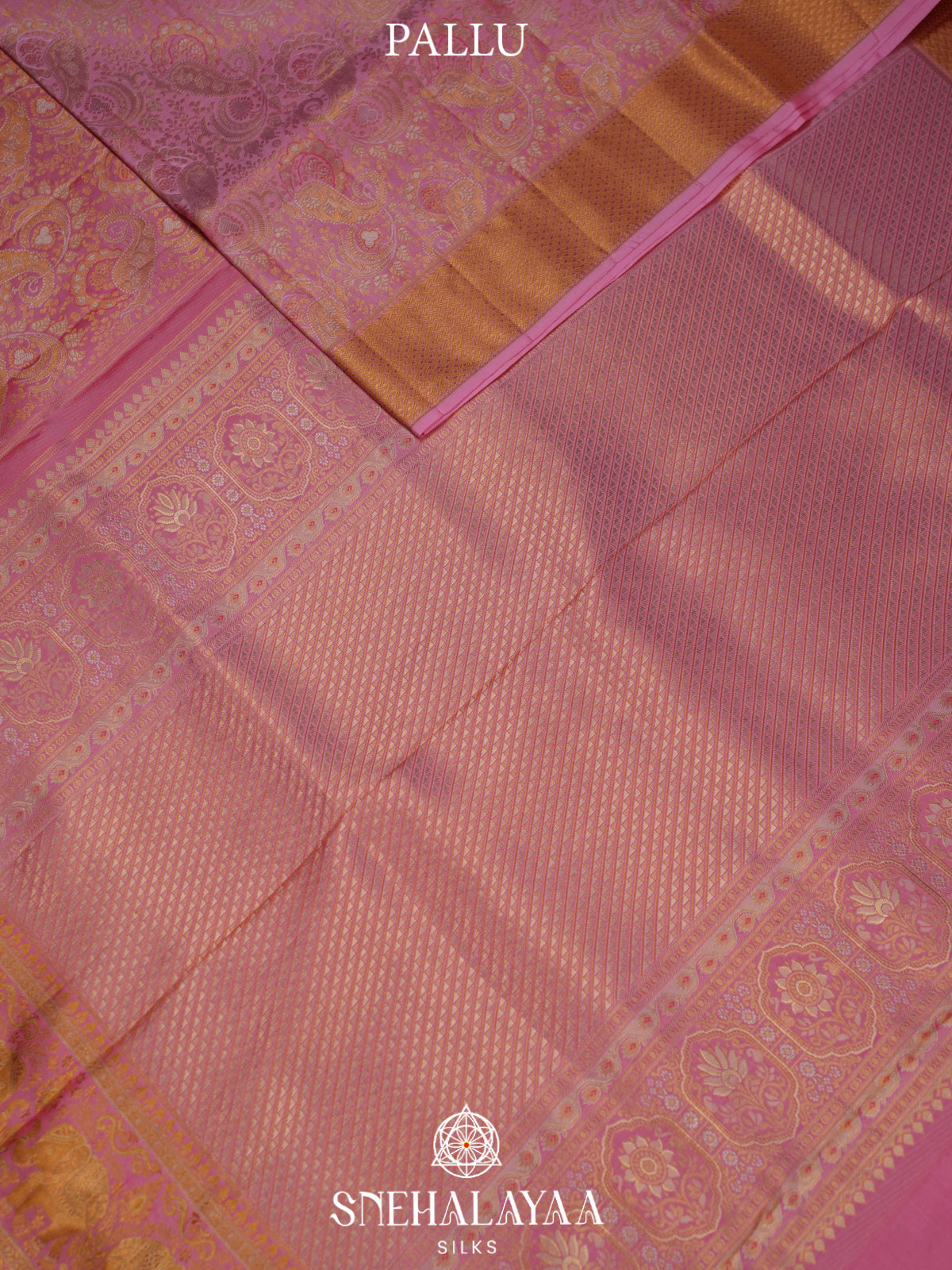 Pink Kanjivaram Silk Saree