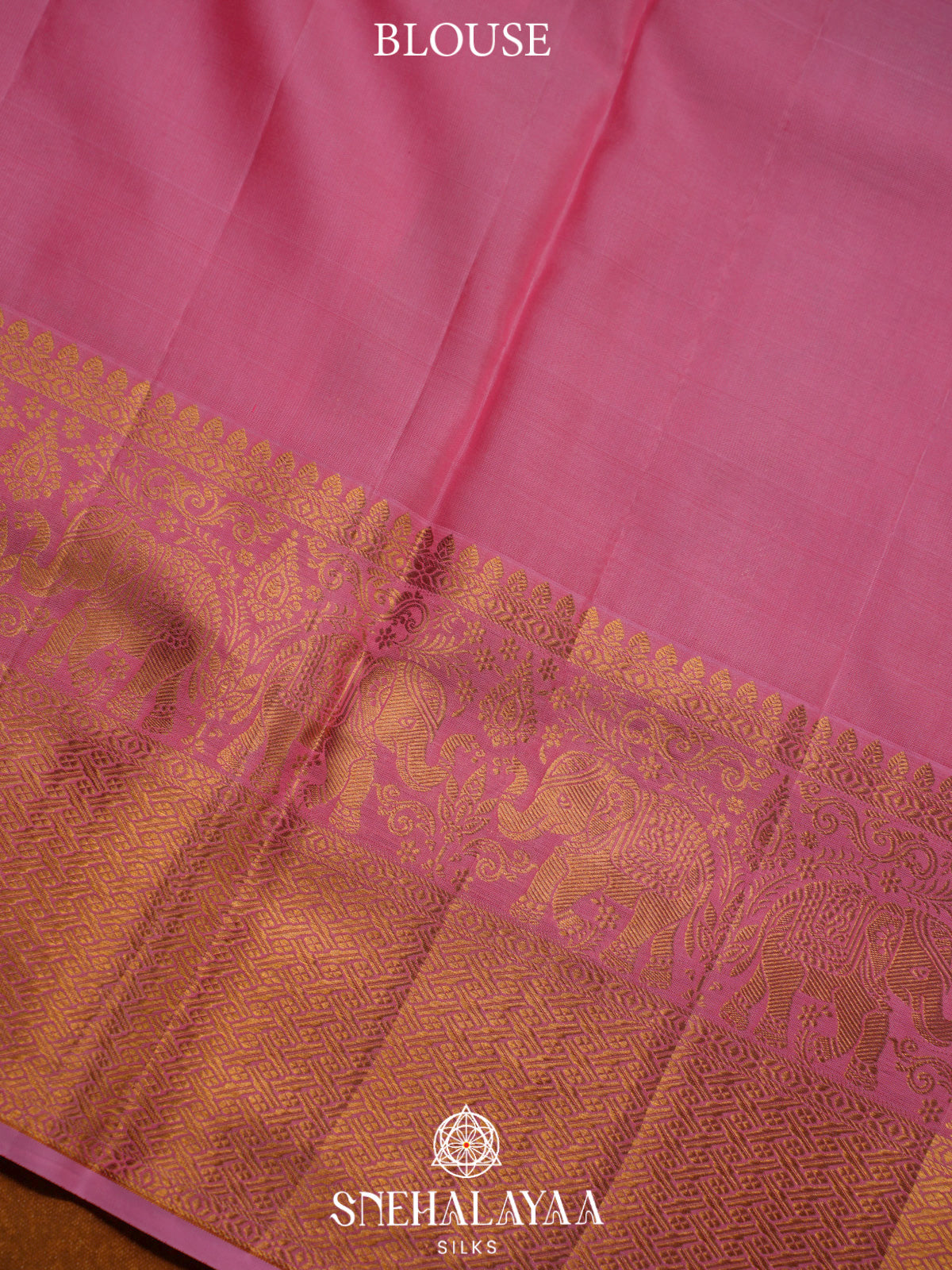 Pink Kanjivaram Silk Saree