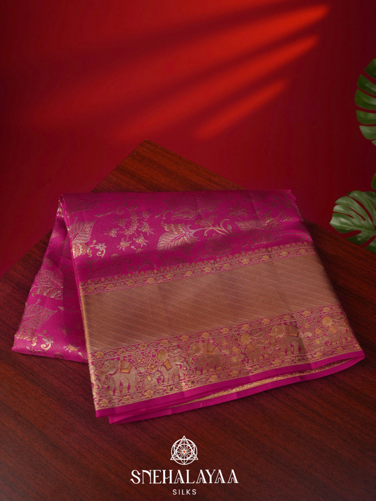 Pink Kanjivaram Silk Saree