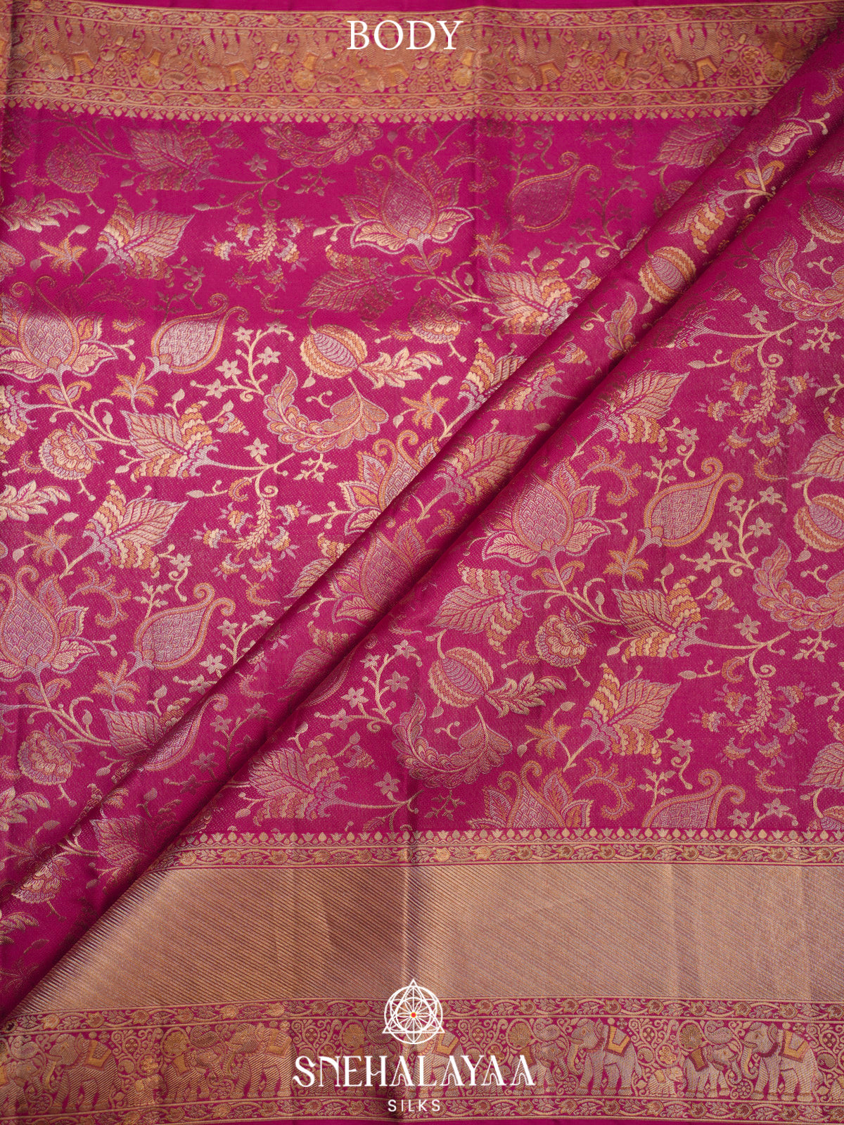 Pink Kanjivaram Silk Saree