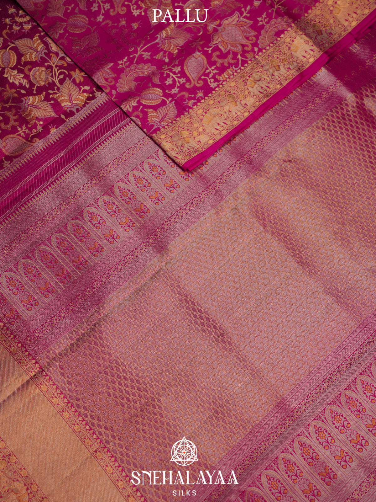Pink Kanjivaram Silk Saree