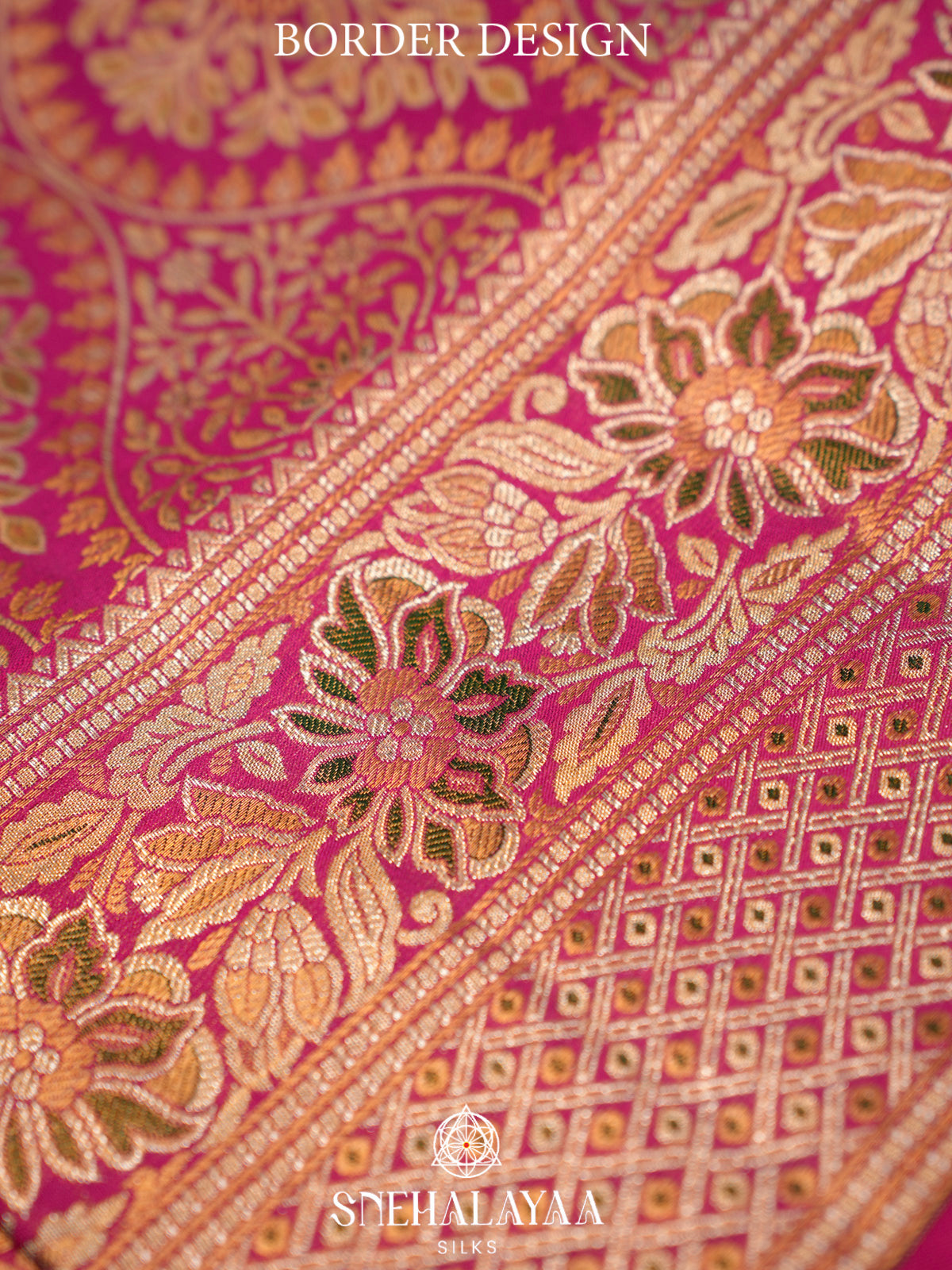 Rose Pink Kanjivaram Silk Saree