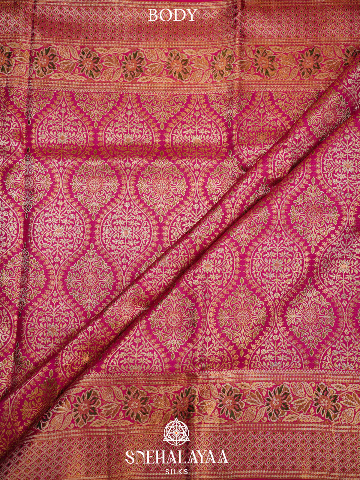 Rose Pink Kanjivaram Silk Saree