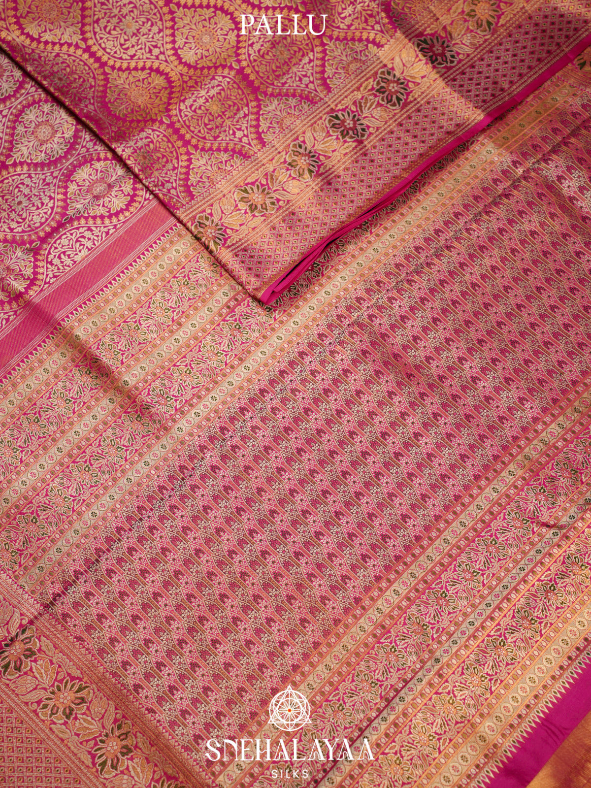 Rose Pink Kanjivaram Silk Saree