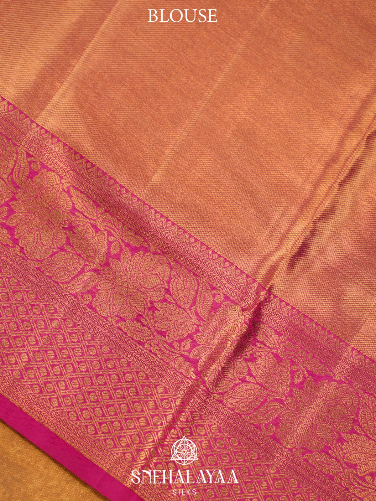 Rose Pink Kanjivaram Silk Saree