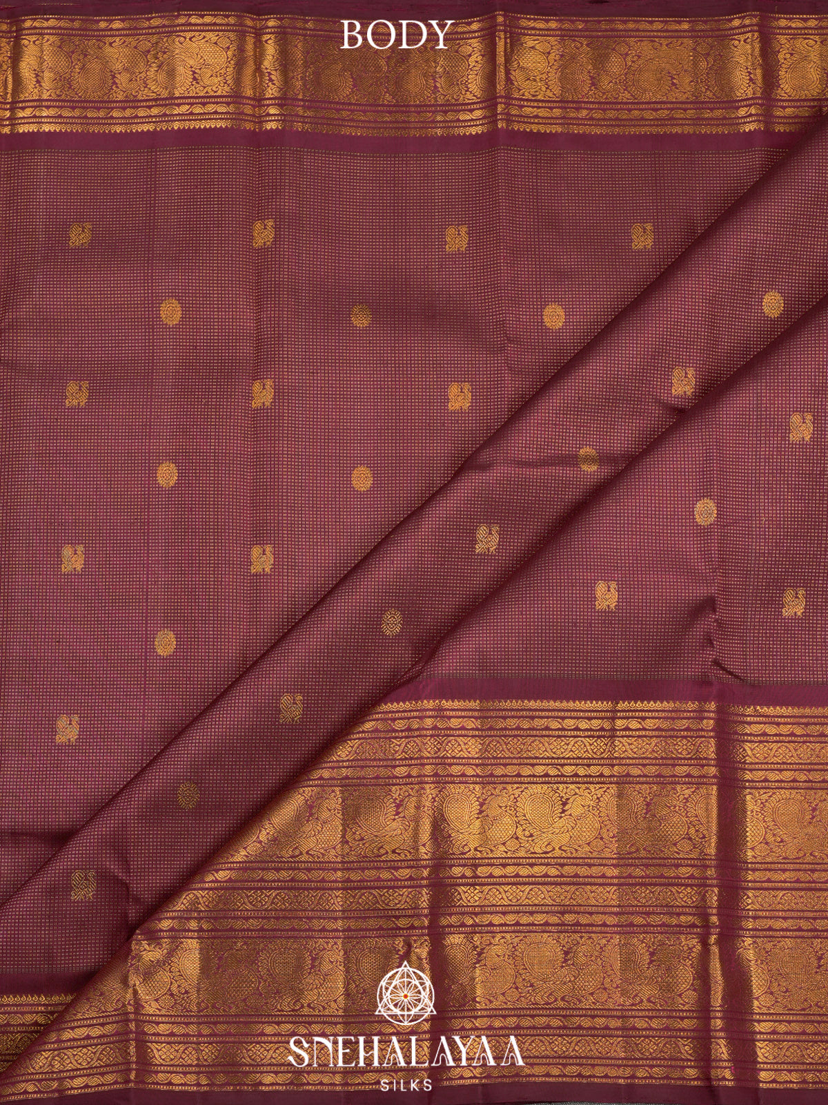 Coffee Brown Kanjivaram Silk Saree