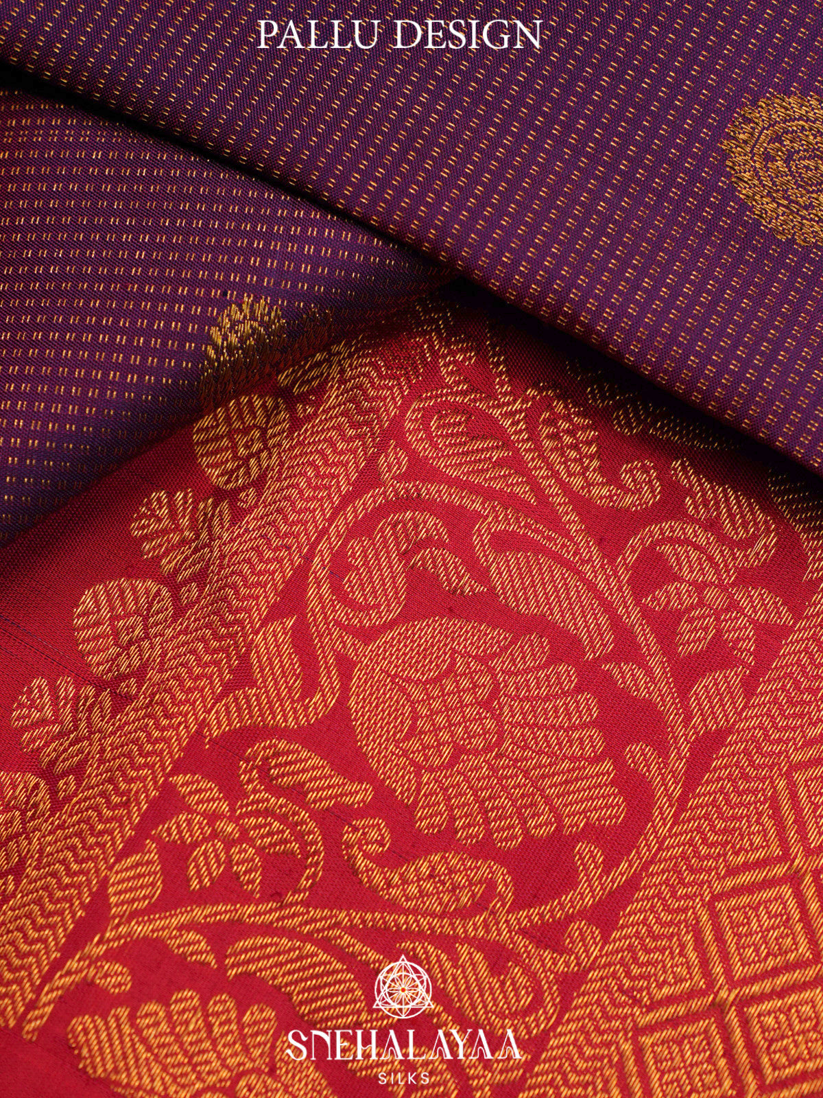 Purple Kanjivaram Silk Saree
